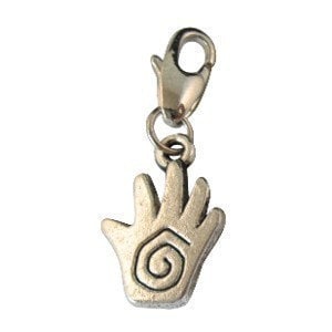 Reiki Charm, Spiral Hand Charm, Healing Hand Charm, Healer Charm, Clip On Charm, Bracelet Charm, Necklace Charm, Charm Holder, Pet Charm 16 image 1