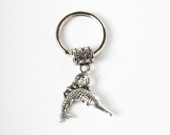 Silver SWORDFISH Key Chain Key Ring Key Holder Key Fob KC-Anm106