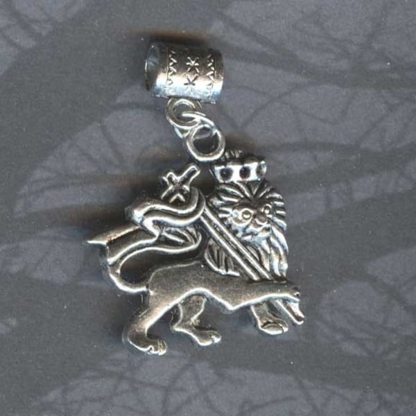 Pendentif lion de judée/grande perle convient pour ajouter une perle bracelet à breloques bijoux