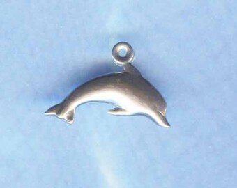 Playful Leaping Dolphin Sterling Jewelry Charm Anm1006