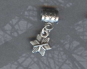 Silver Spiderweb Lrg Hole Bead Fits all Euro Style Add a Bead Charm Bracelet Jewelry PND-ANM063