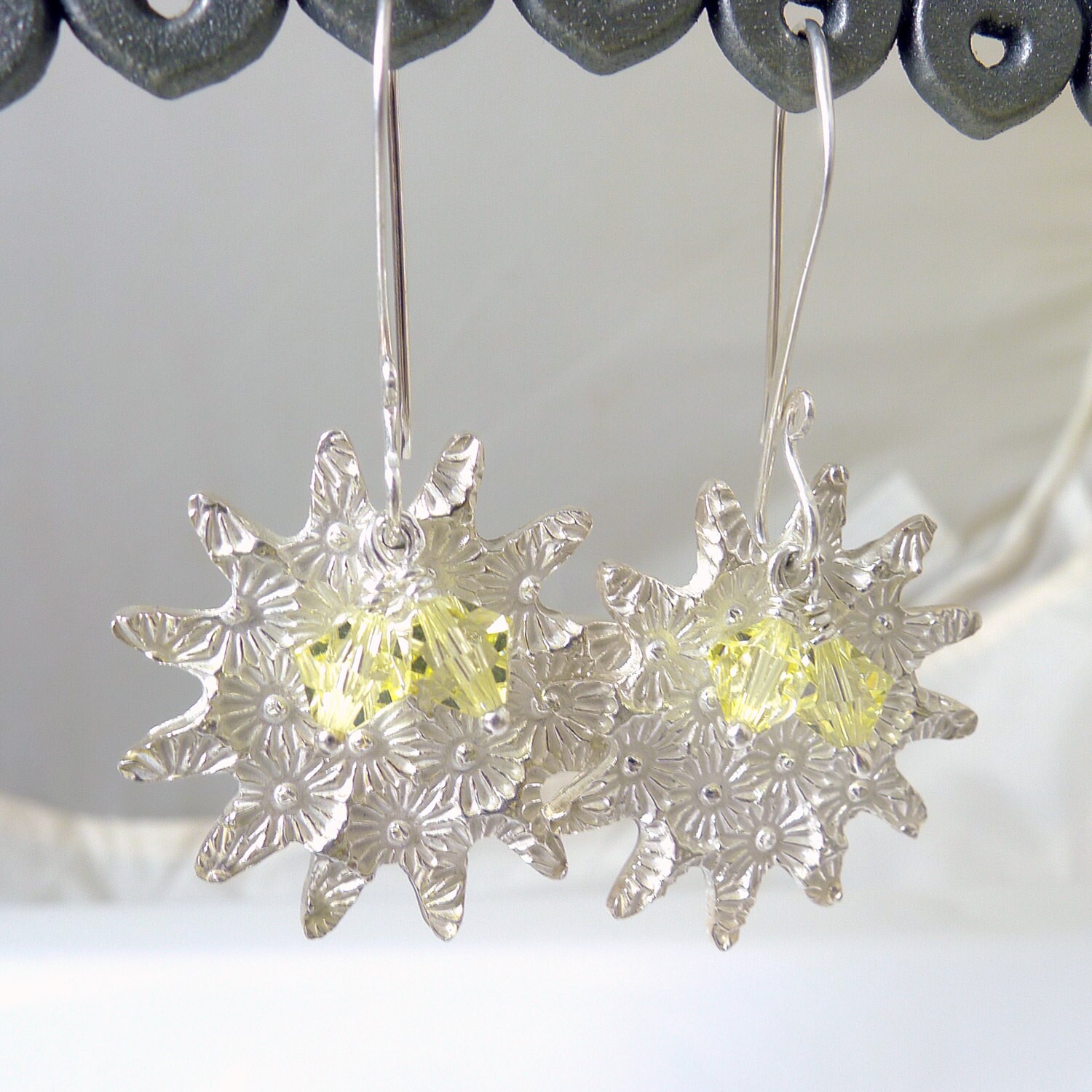 •SUNBURST• sterling silver earrings