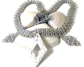 Diamant Chainmaille ketting