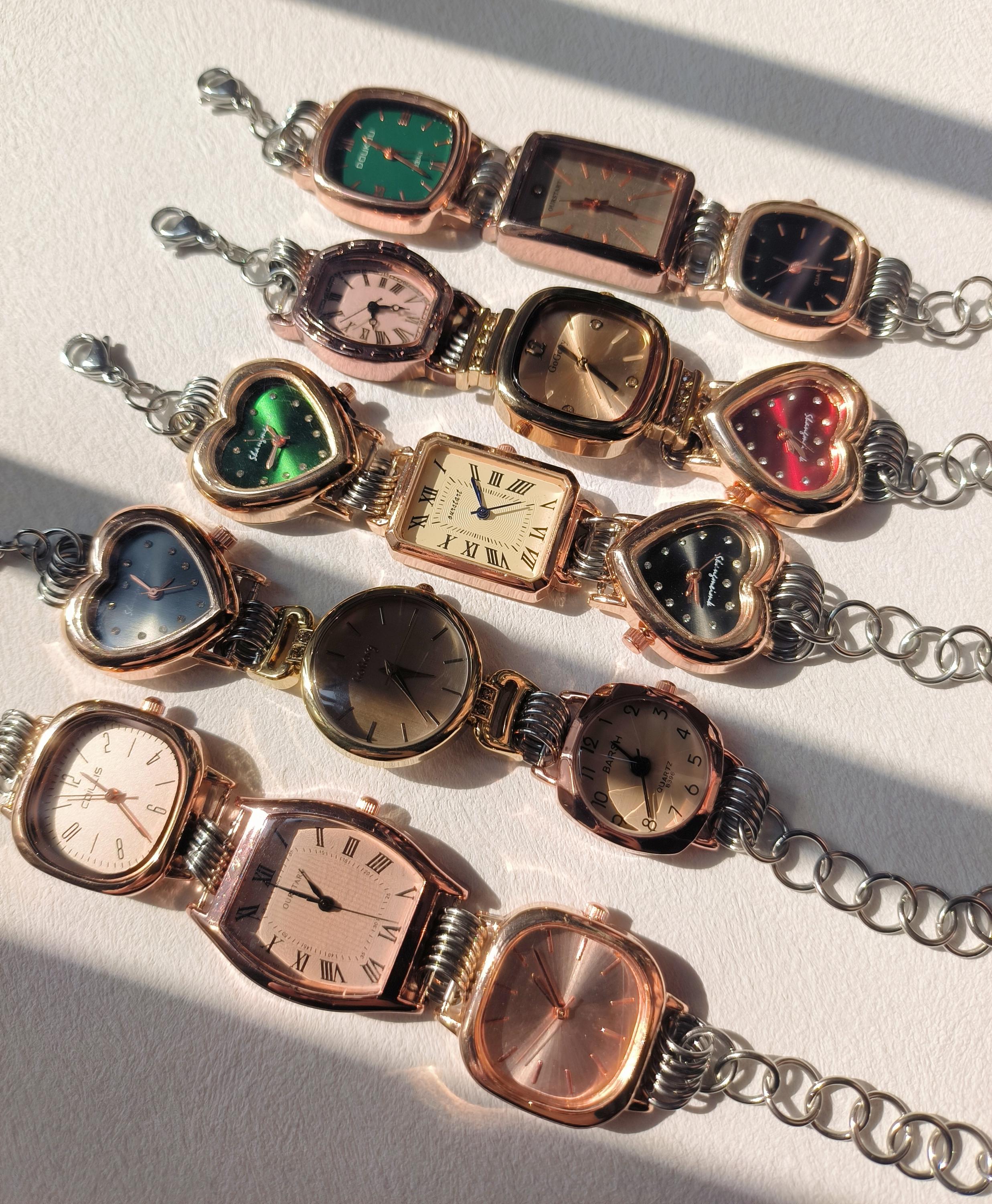 Vintage Watch Bracelet,chunky Watch Face Bracelet,punk Y2k