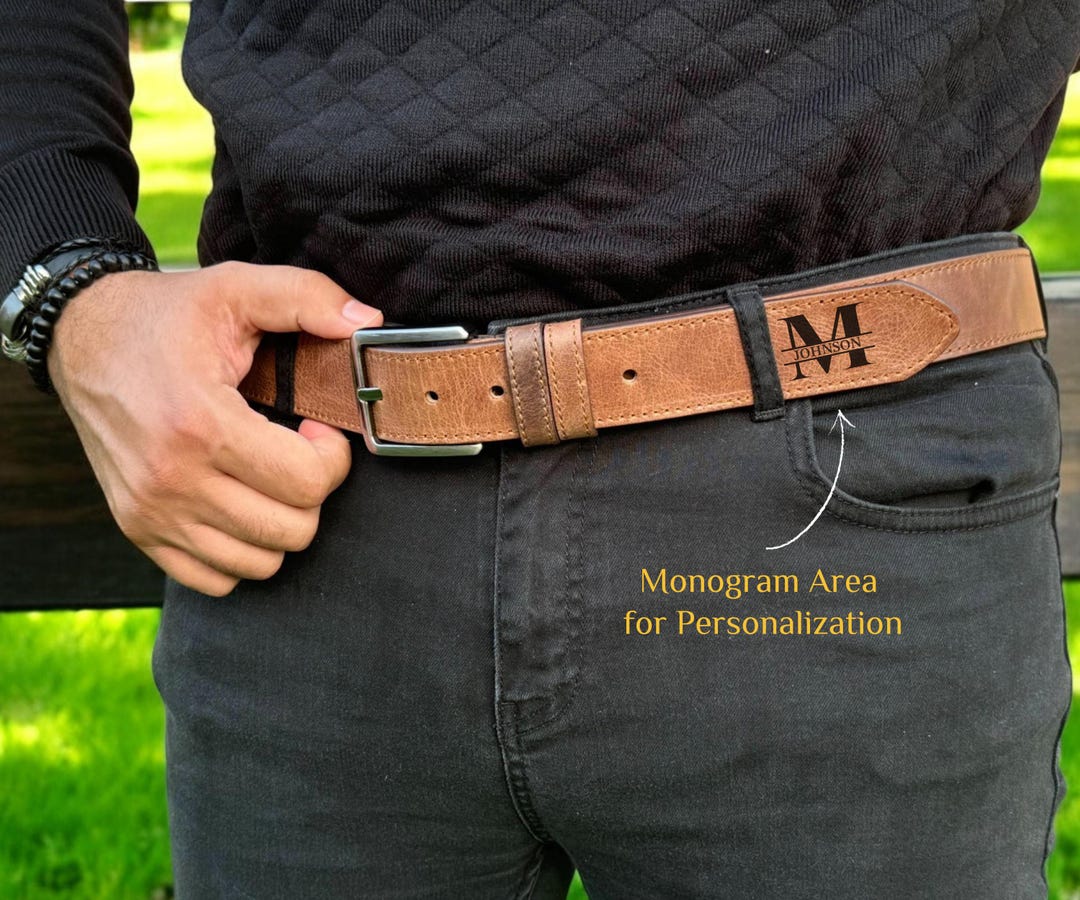 Groomsmen Gift Belt, Engraved Leather Belt Set, Wedding Gift for Best ...