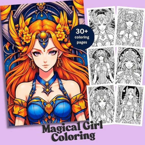 Magical Coloring Pages, Fantasy-Inspired Detailed Designs for Relaxation and Creative Fun, Perfect Gift for Adults and Kids