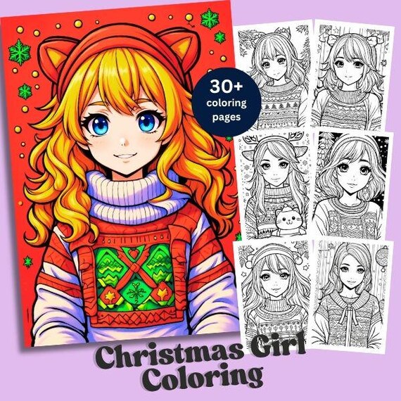 Christmas Colouring Pages – Xmas Coloring Pages Sheets for Holiday Fun – Perfect Xmas Gift for Kids & Adults