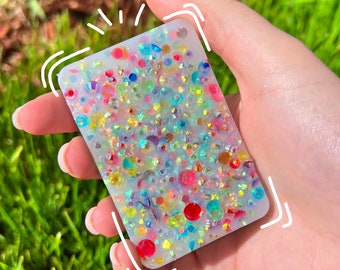 Pick Pad - Rainbow Picking Pad - Picking Fidget Pick Toy - Crystal Pick Pad - Pick, Peel, Dig