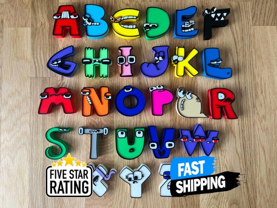 アルファベットの伝承スタイルの文字：A～Zのフルセット、保育園の