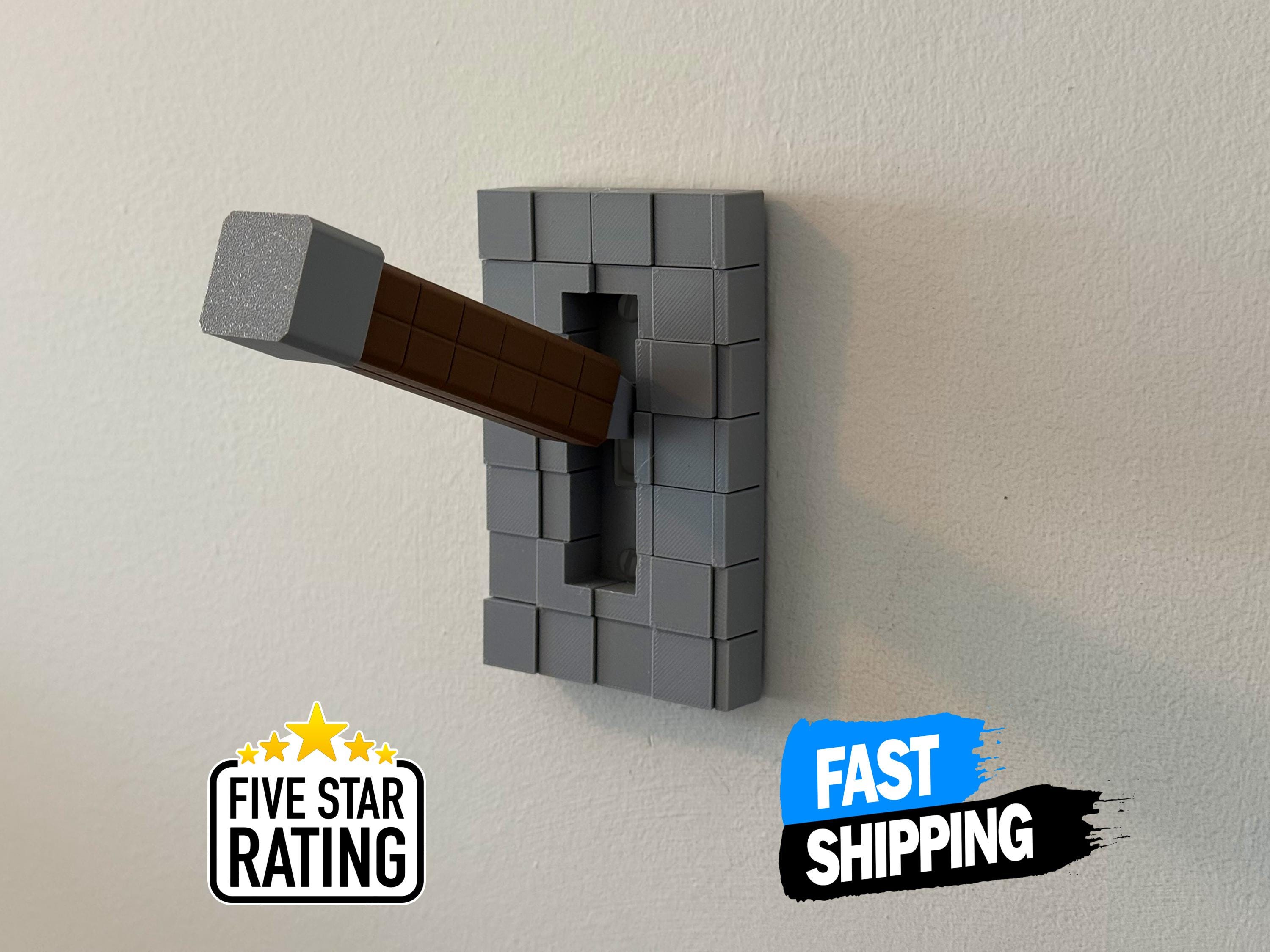 Minecraft Light Switch Cover | Lever Room Decor