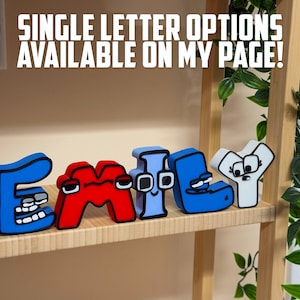 Alphabet Lore Style Letters: Full Set A-Z, Nursery Gift image 5
