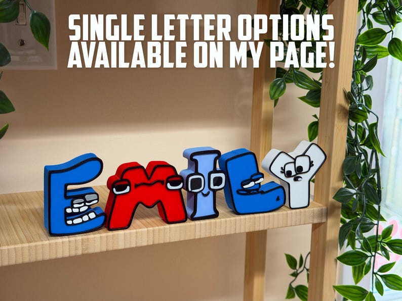 Alphabet Lore Style Letters: Full Set A-Z, Nursery Gift image 5