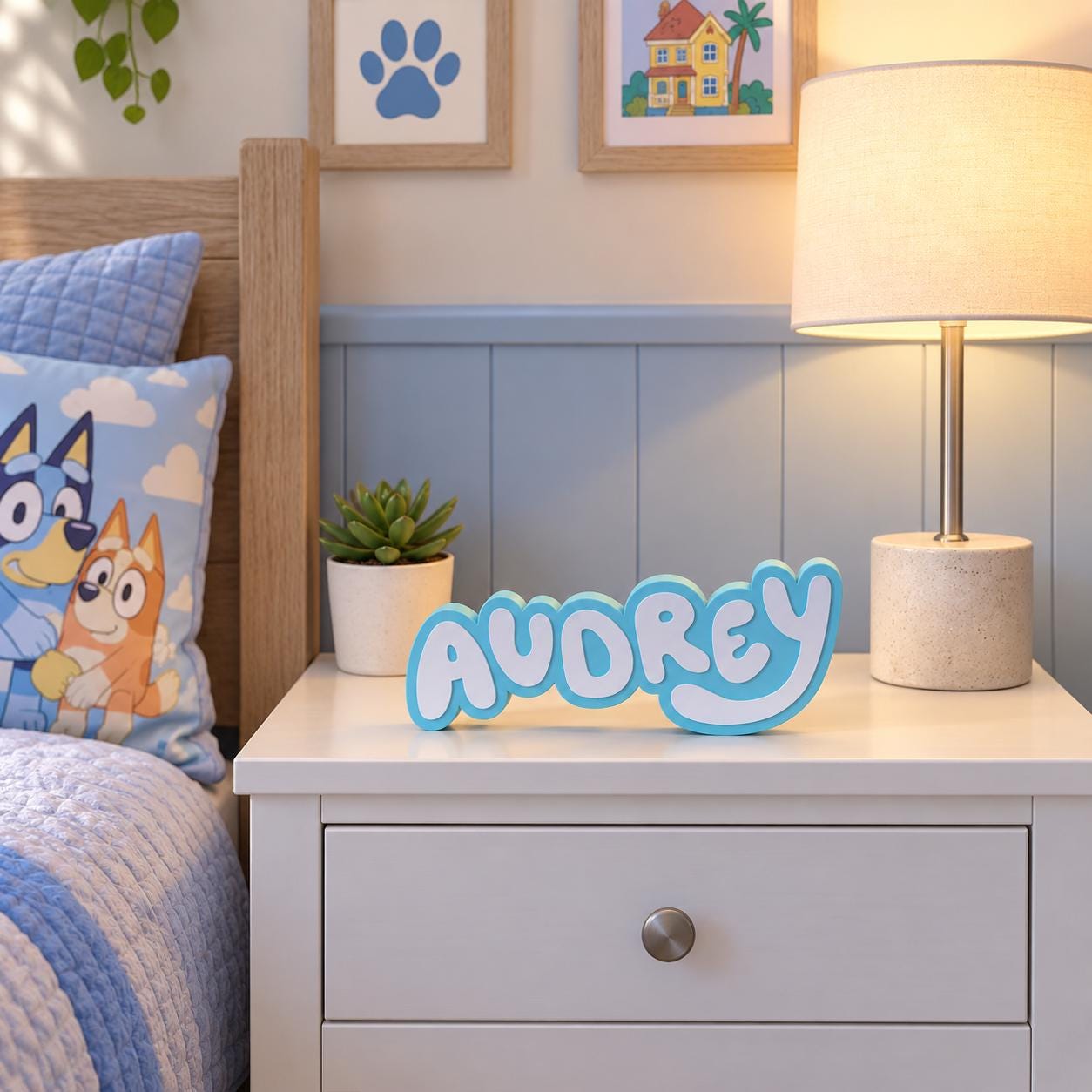 Bluey sign for bedroom - Etsy 日本