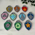 Patrol Badges | Dog Cartoon Badges | Birthday Cake Topper | Paw Badge | Gift for kids product logo