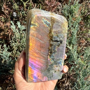 Large Labradorite Freeform with Purple, Pink, and Sunset Flash