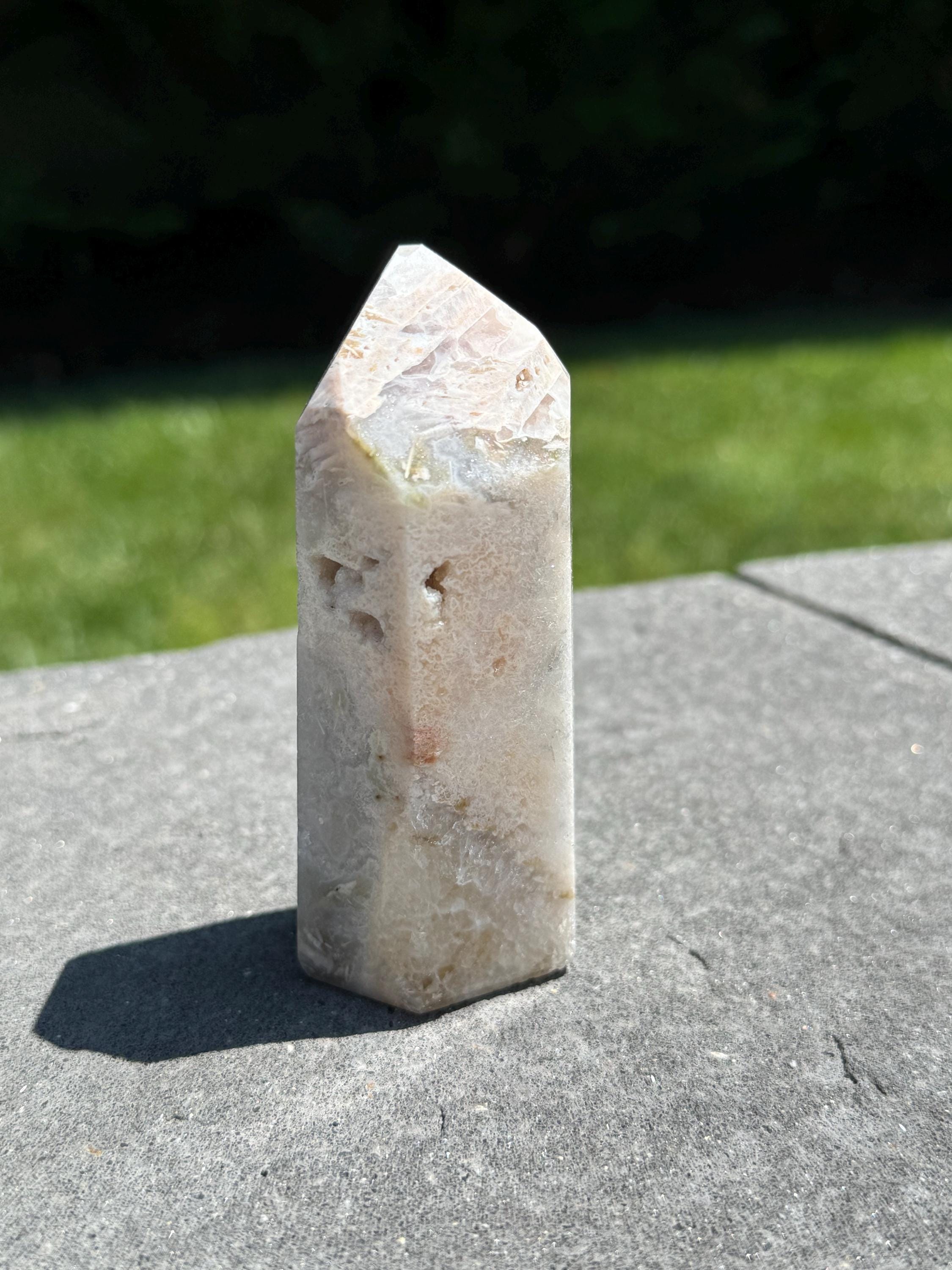 Pink Amethyst Druzy Tower • 3.5 Inch Polished Crystal Point, Geode Quartz Decor 6