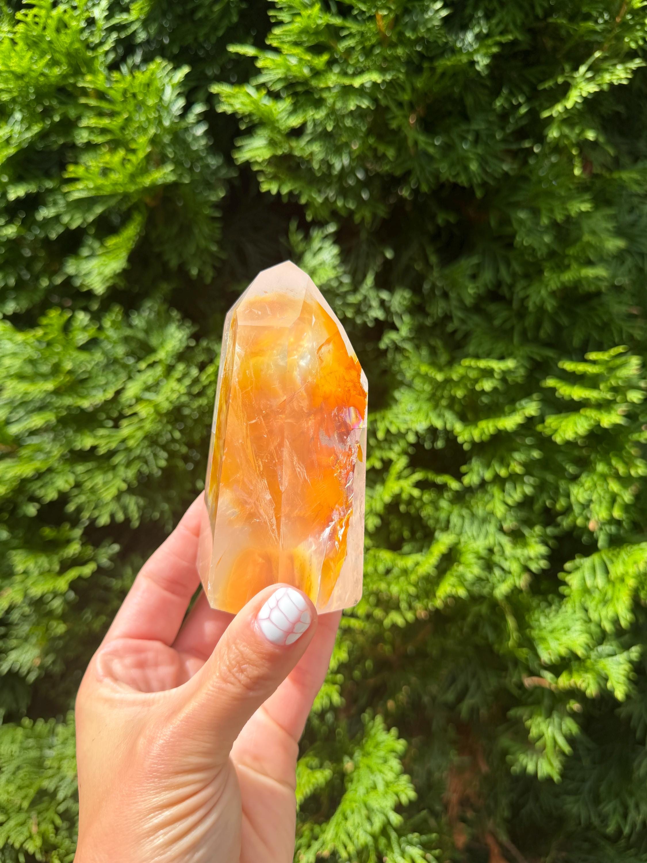 Golden Healer Tower from Brazil: Polished Quartz Point 11
