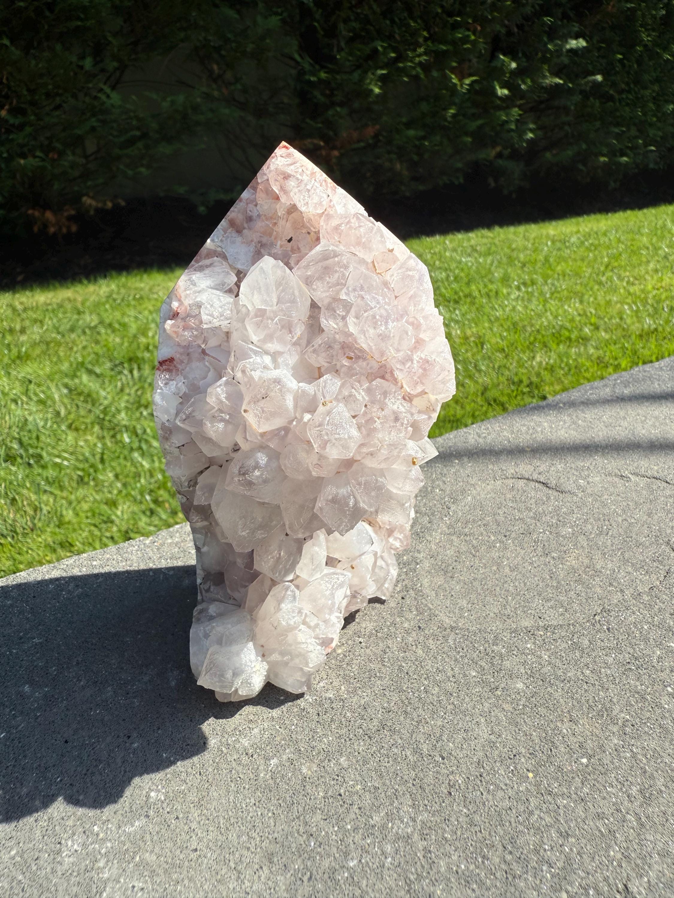 Pink Amethyst Druzy Freeform • Brazil Crystal • Sparkling Healing Stone • Mineral Specimen • Home Decor 7