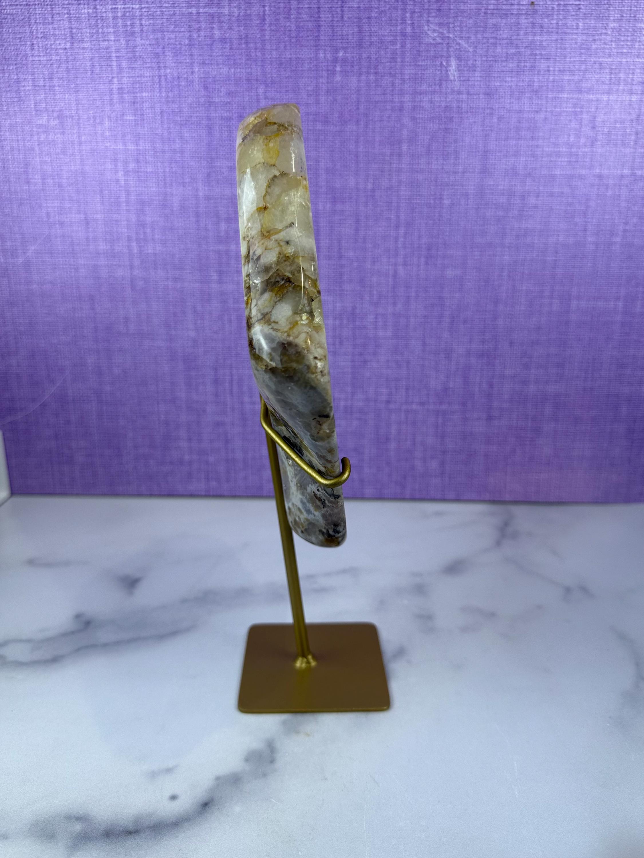 Pink Purple Amethyst Druzy Crystal Display on Stand from Brazil • Sparkling Mineral Specimen 9