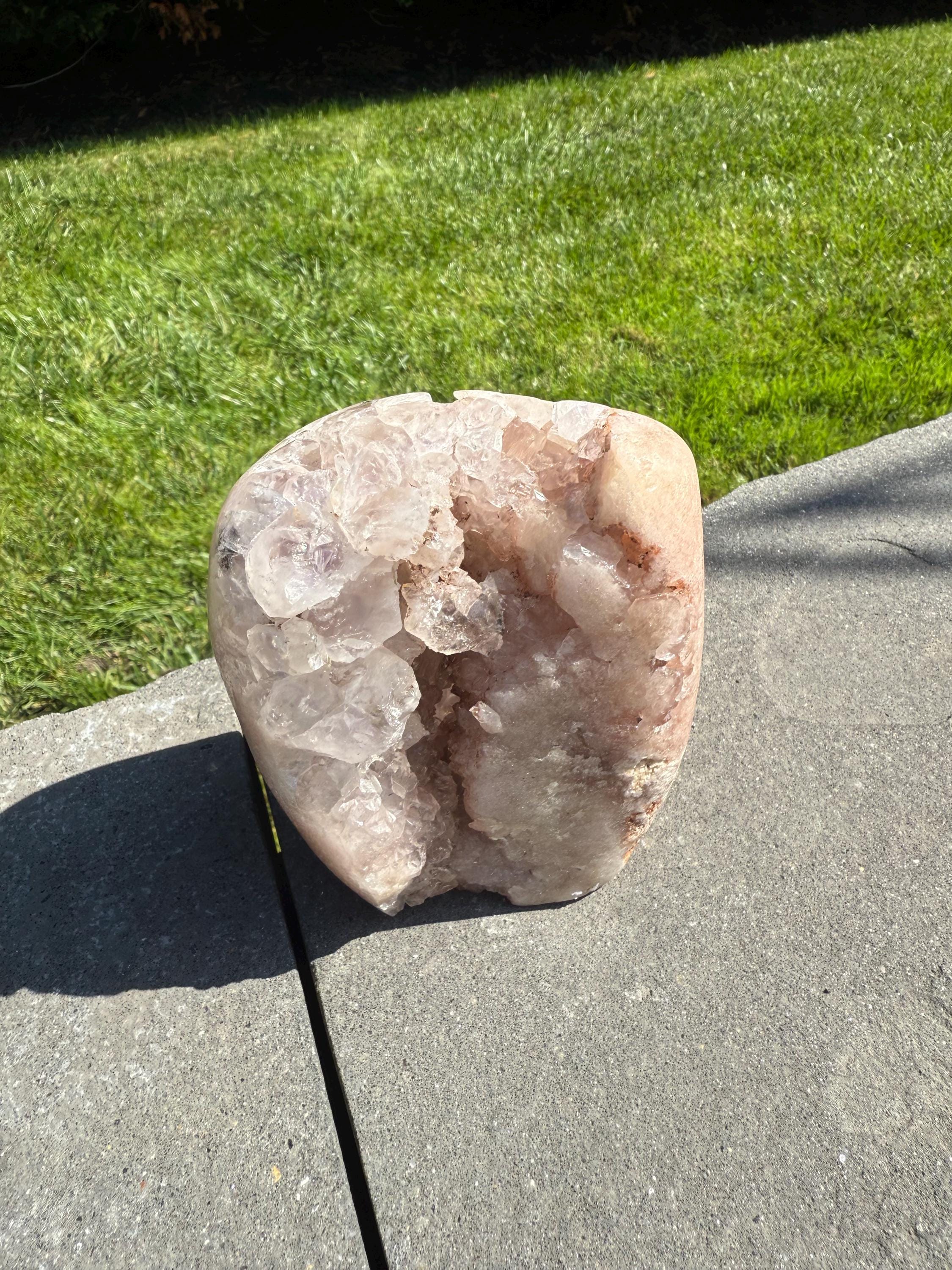 Large Pink Amethyst Druzy Freeform • Brazil • Sparkling Crystal Specimen • Healing Stone • Mineral Decor 8