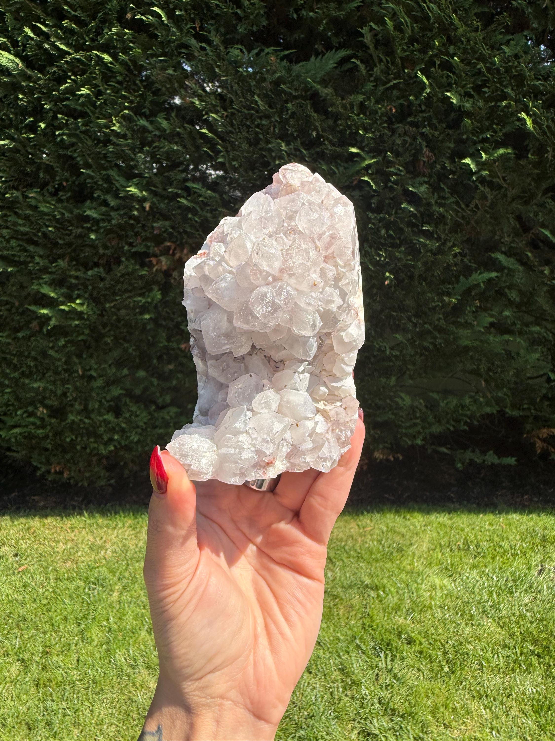 Pink Amethyst Druzy Freeform • Brazil Crystal • Sparkling Healing Stone • Mineral Specimen • Home Decor 11