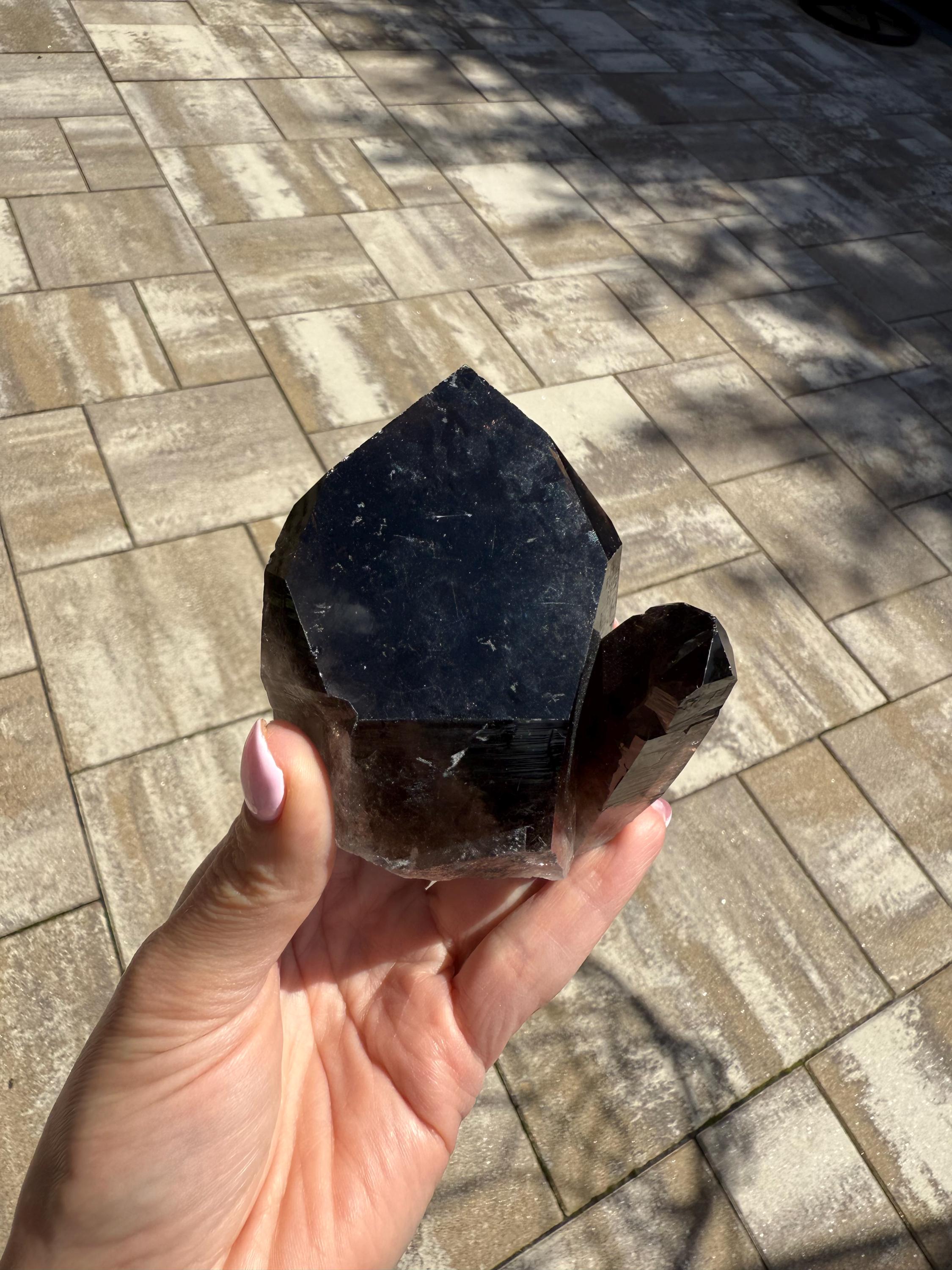 Smoky Quartz Crystal Cluster • Grounding Stone • Reiki Healing Decor • Natural Mineral Specimen • Spiritual Home Decor 9