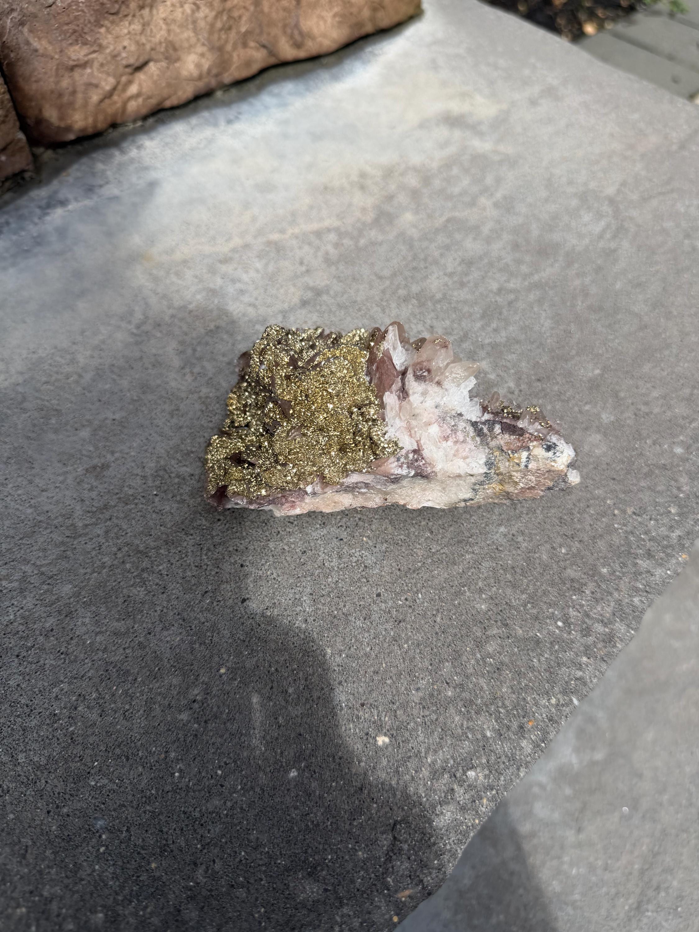 Calcite with Pyrite Coating Specimen from Hubei, China 10