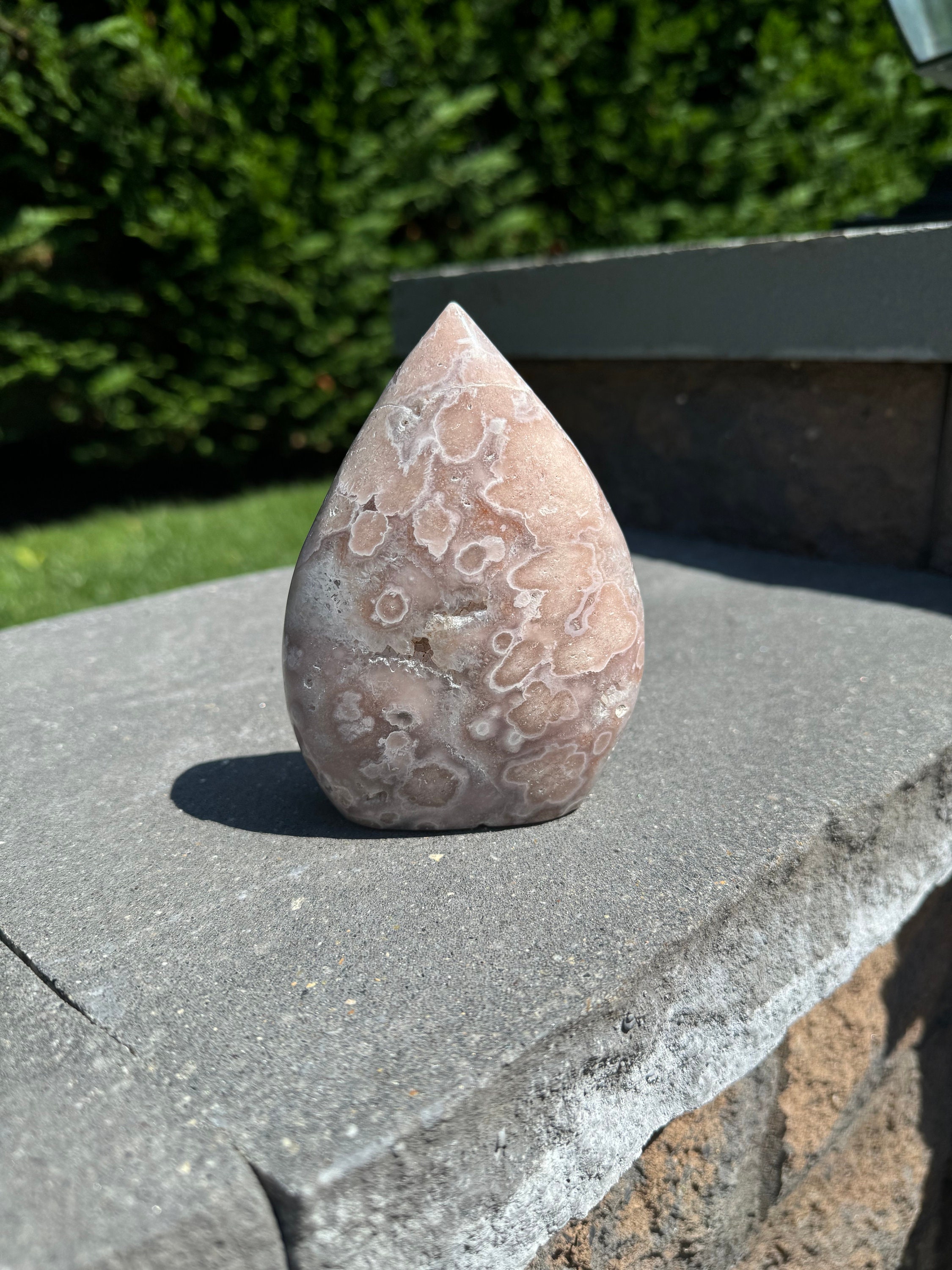 Pink Amethyst Druzy Freeform Crystal • Polished Geode Heart Chakra Stone, Spiritual Decor 8