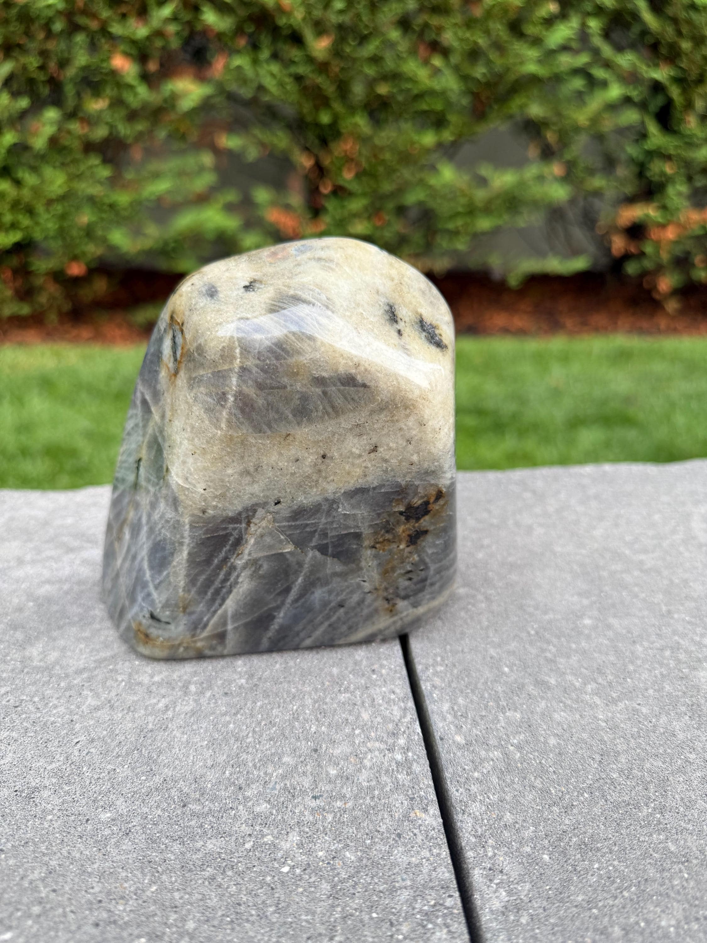 Large Labradorite Freeform Crystal • Polished Sunset Flash, Intuition Stone, Spiritual Decor 11