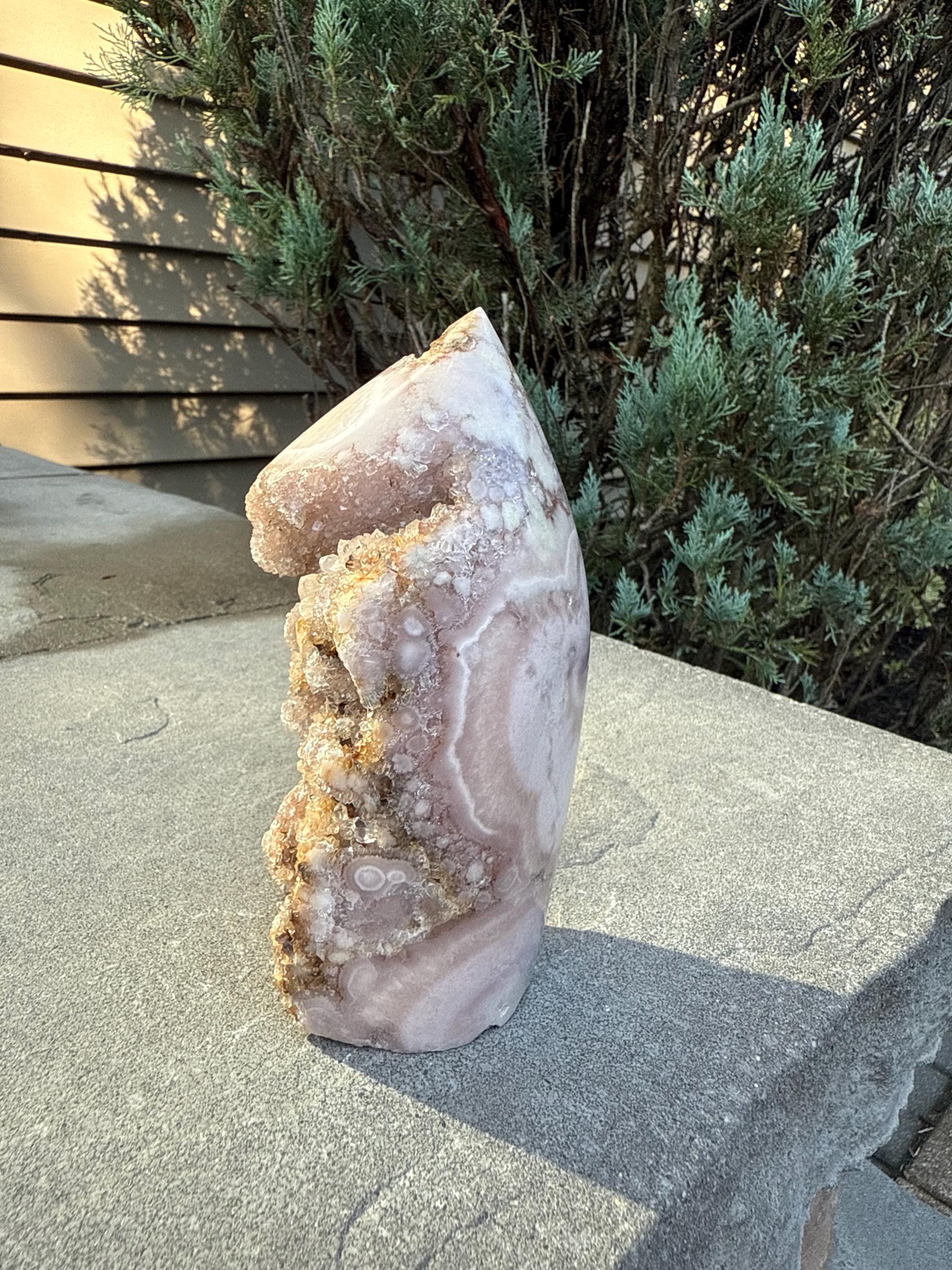 Dark Pink Amethyst Druzy Freeform Crystal • Sparkling Brazil Specimen • Spiritual Decor 2