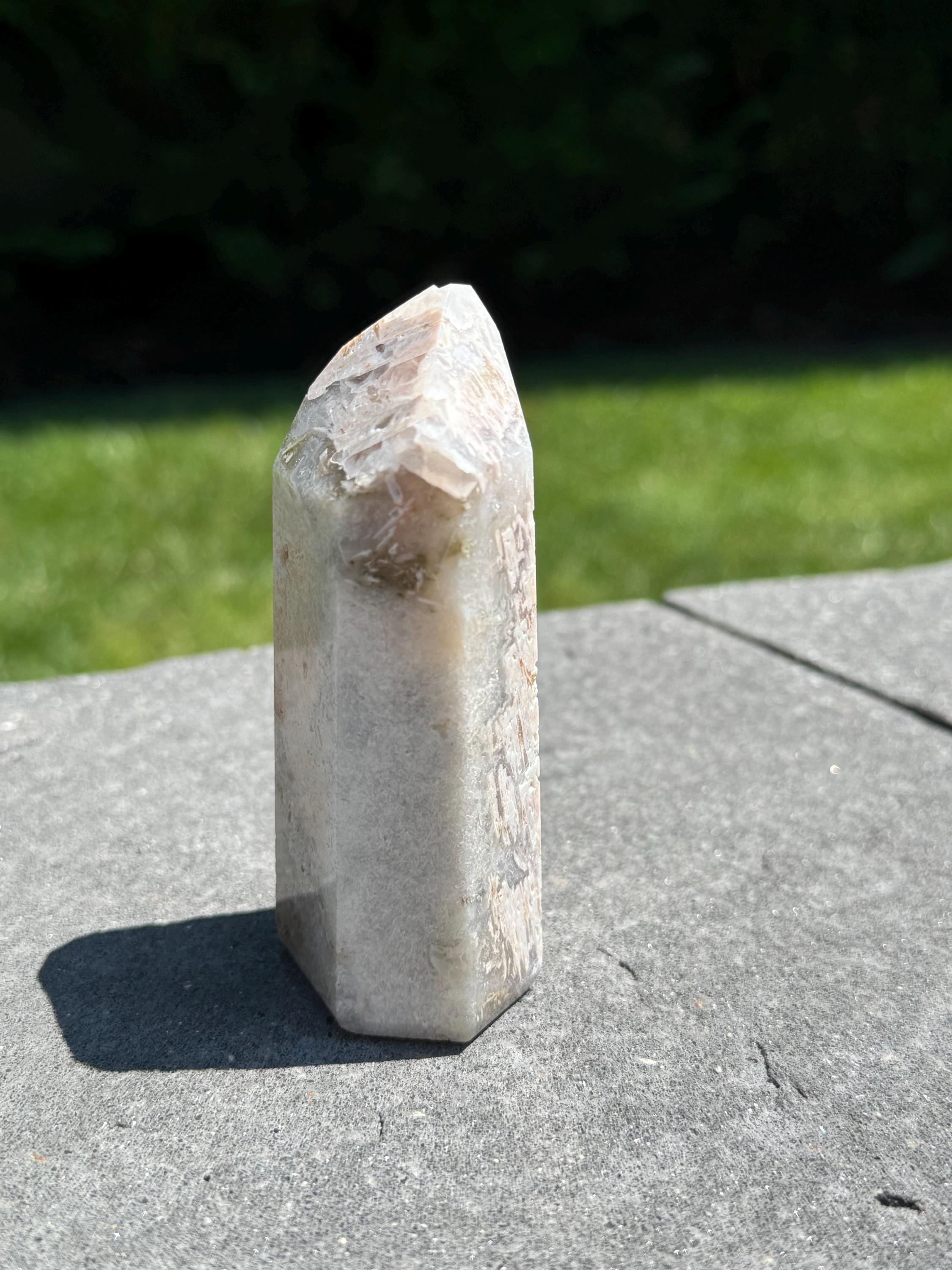 Pink Amethyst Druzy Tower • 3.5 Inch Polished Crystal Point, Geode Quartz Decor 7