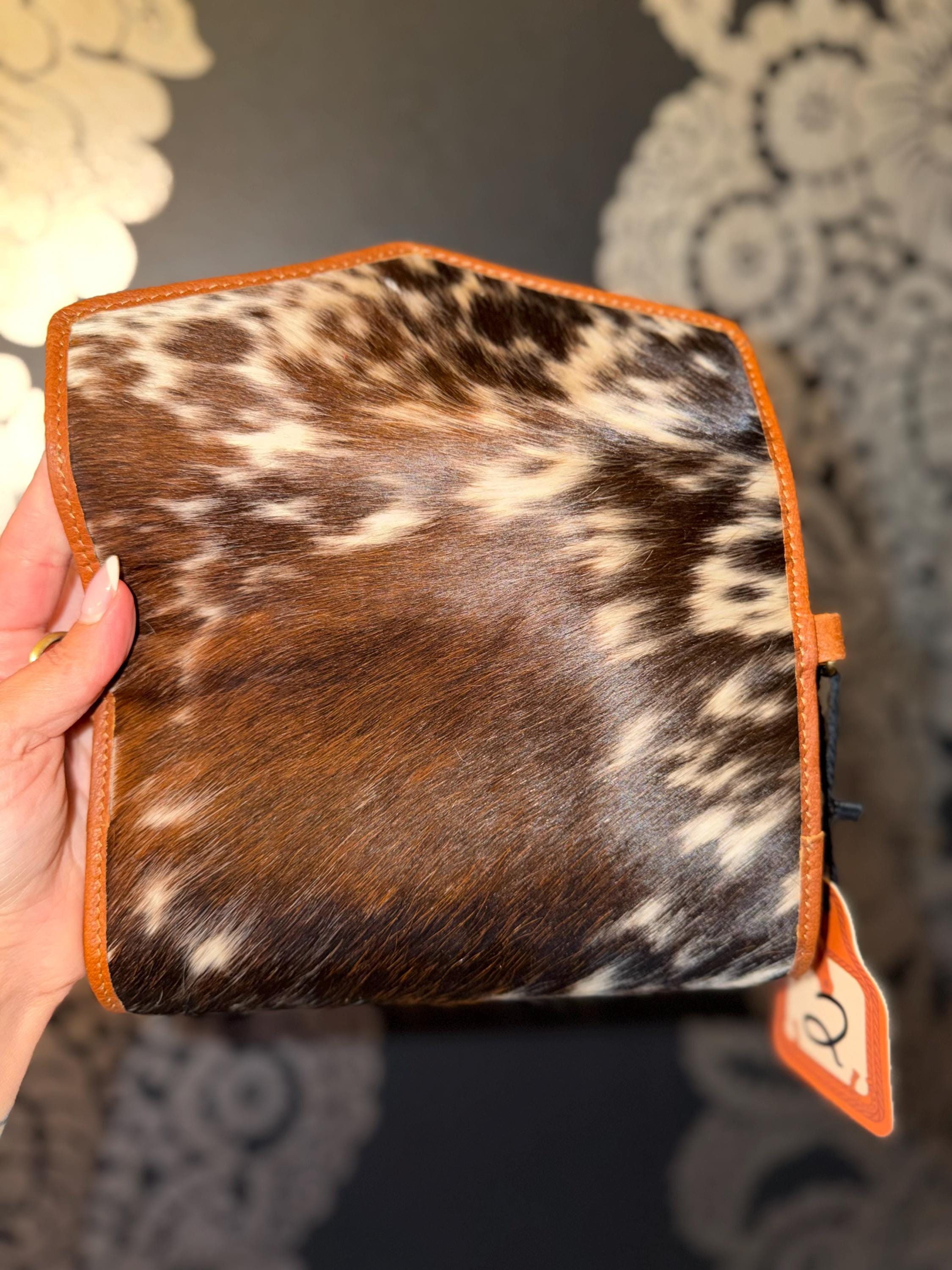 Cowhide Leather Crossbody Wallet 5