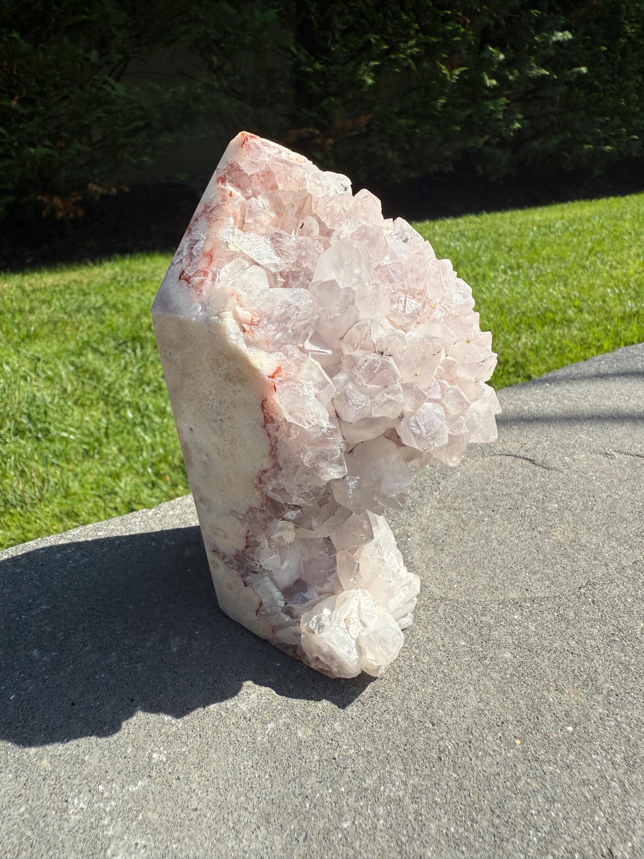 Pink Amethyst Druzy Freeform • Brazil Crystal • Sparkling Healing Stone • Mineral Specimen • Home Decor 6