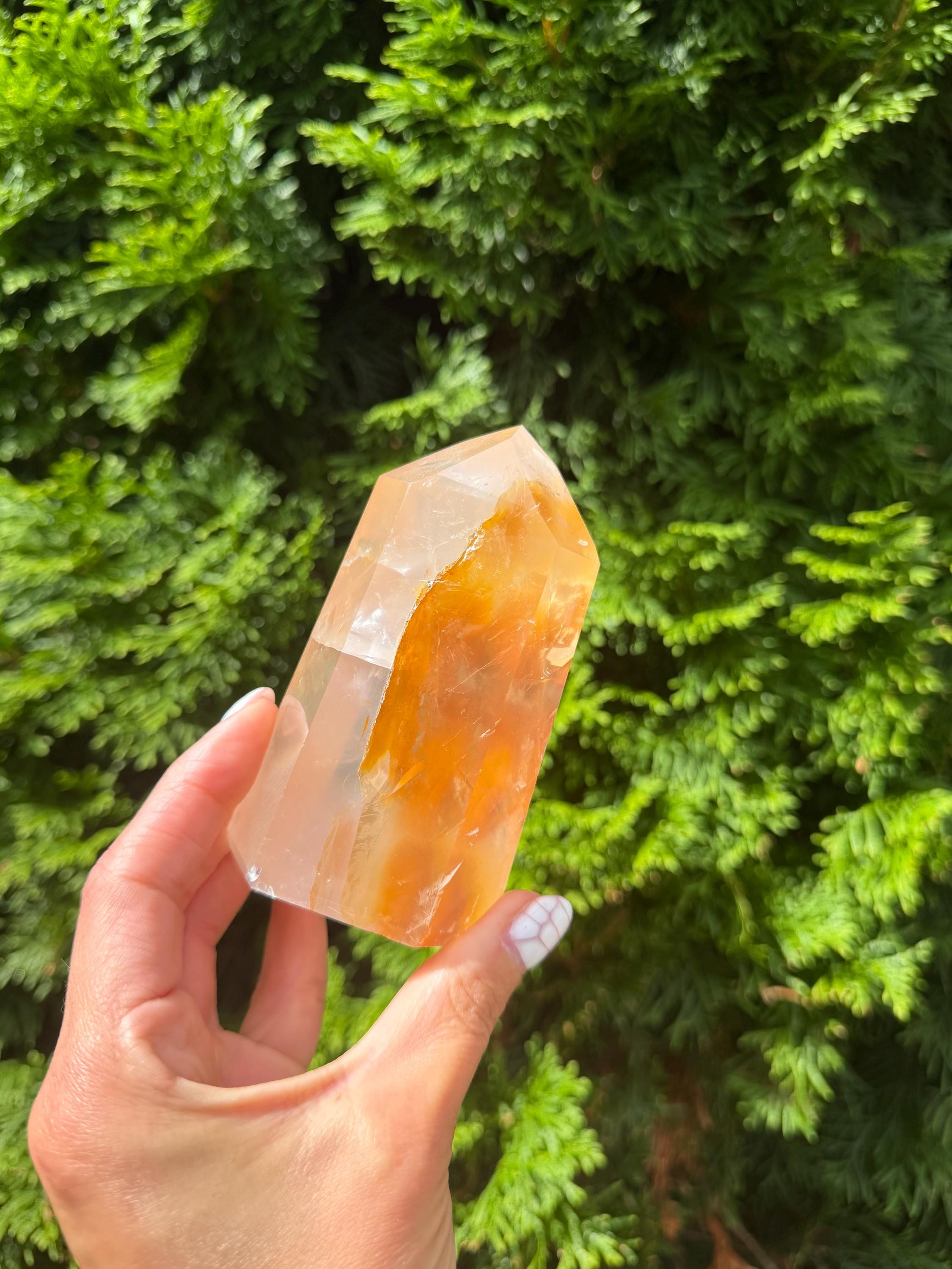 Golden Healer Tower from Brazil: Polished Quartz Point 7