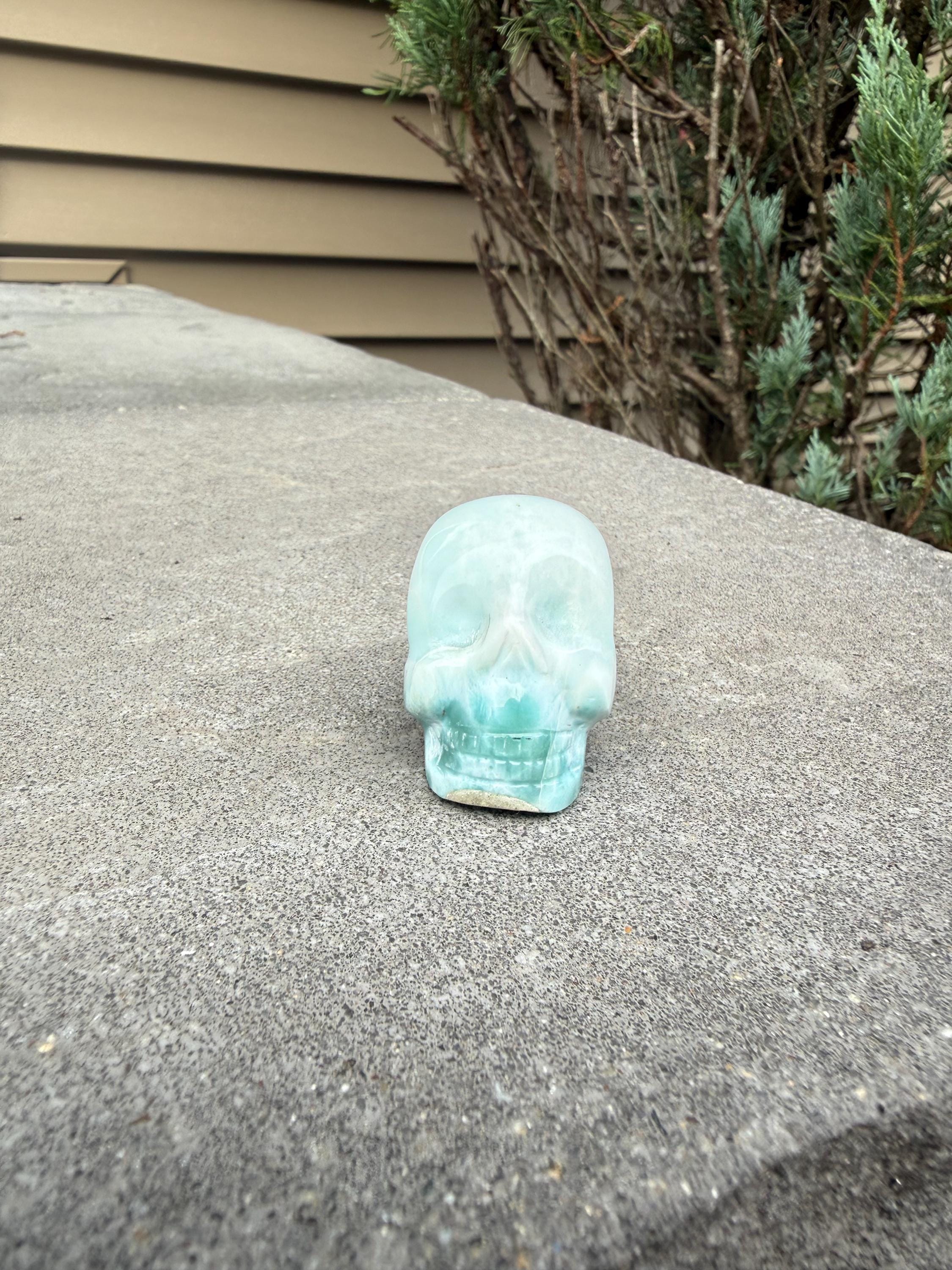 Larimar Skull - Etsy