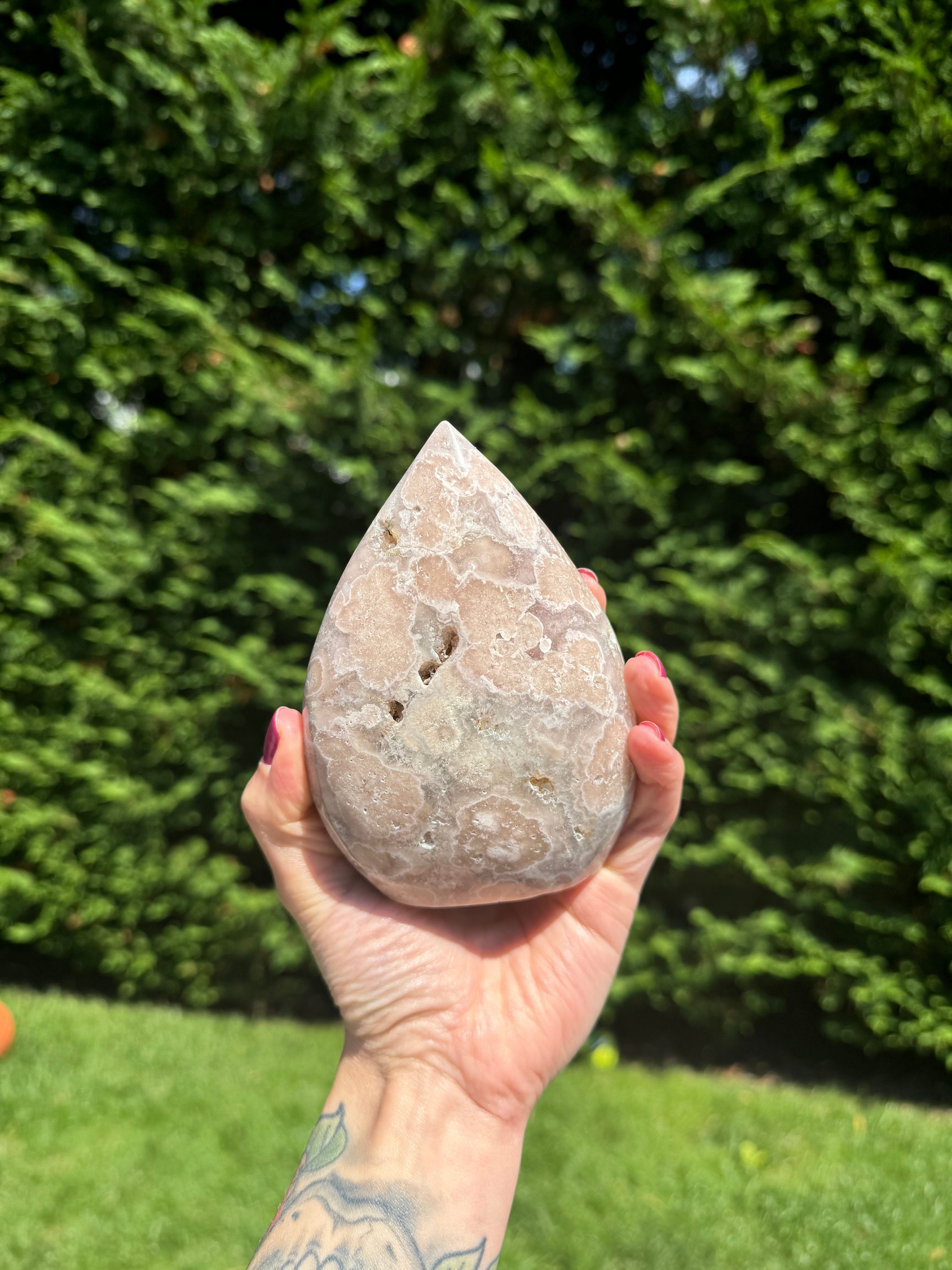 Pink Amethyst Druzy Freeform Crystal • Polished Geode Heart Chakra Stone, Spiritual Decor 4