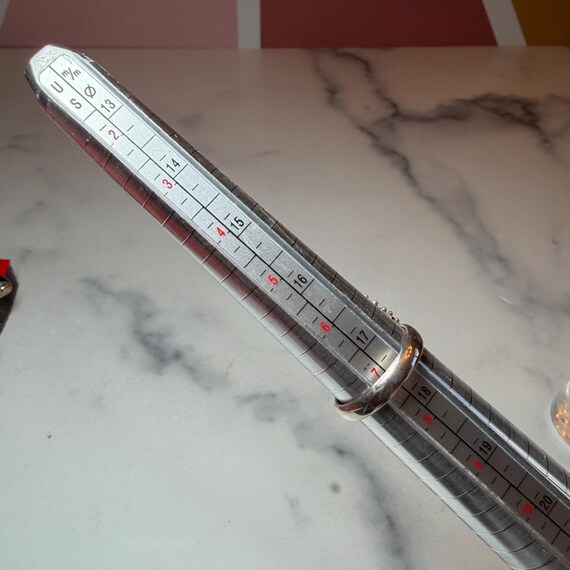 Large Faceted Ruby Teardrop Statement Ring: 925 S… - image 5