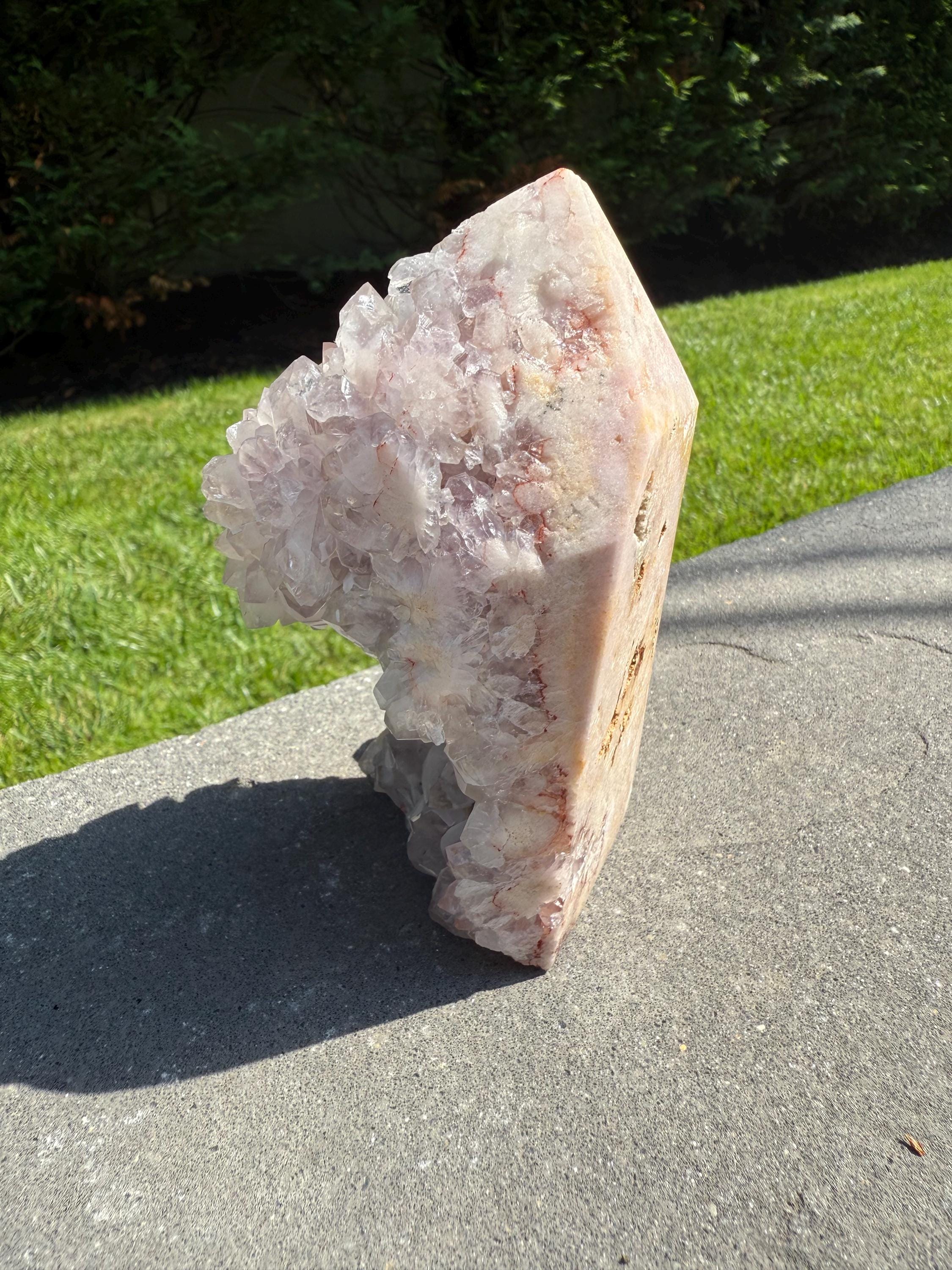 Pink Amethyst Druzy Freeform • Brazil Crystal • Sparkling Healing Stone • Mineral Specimen • Home Decor 3