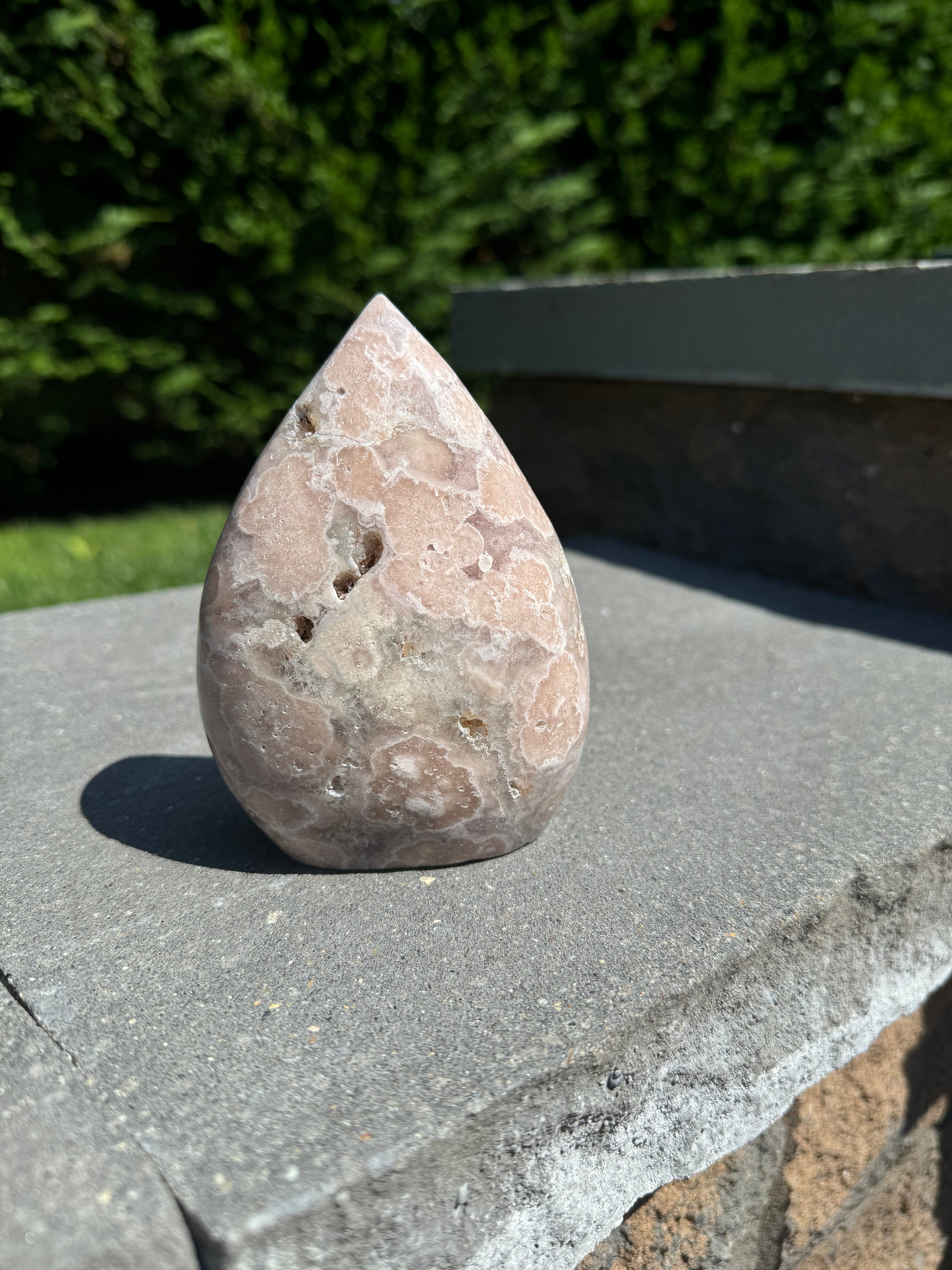 Pink Amethyst Druzy Freeform Crystal • Polished Geode Heart Chakra Stone, Spiritual Decor