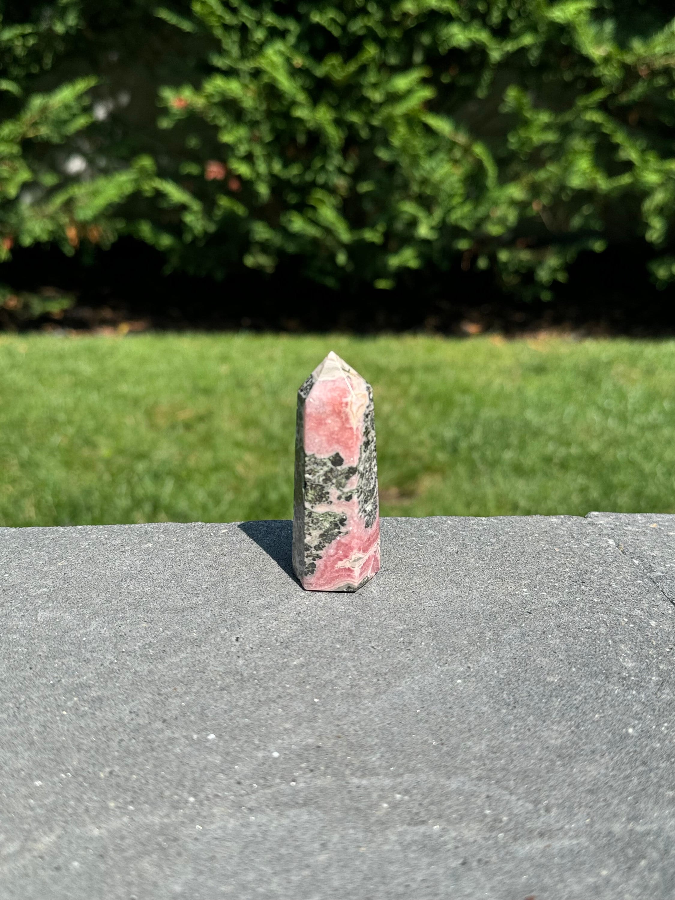 Rhodochrosite Crystal Tower • Polished Pink Heart Chakra Stone Point, Spiritual Decor 7