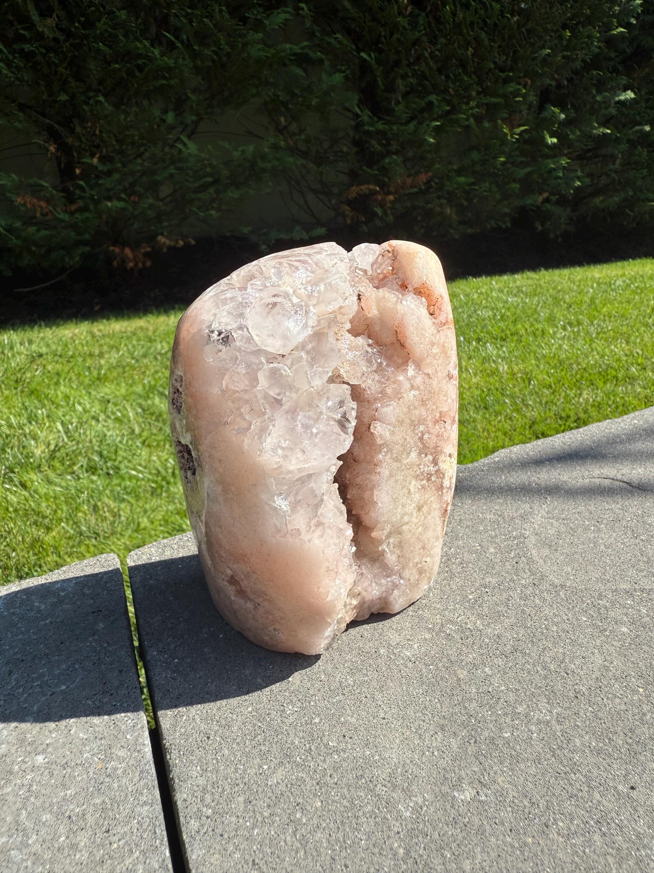 Large Pink Amethyst Druzy Freeform • Brazil • Sparkling Crystal Specimen • Healing Stone • Mineral Decor 13
