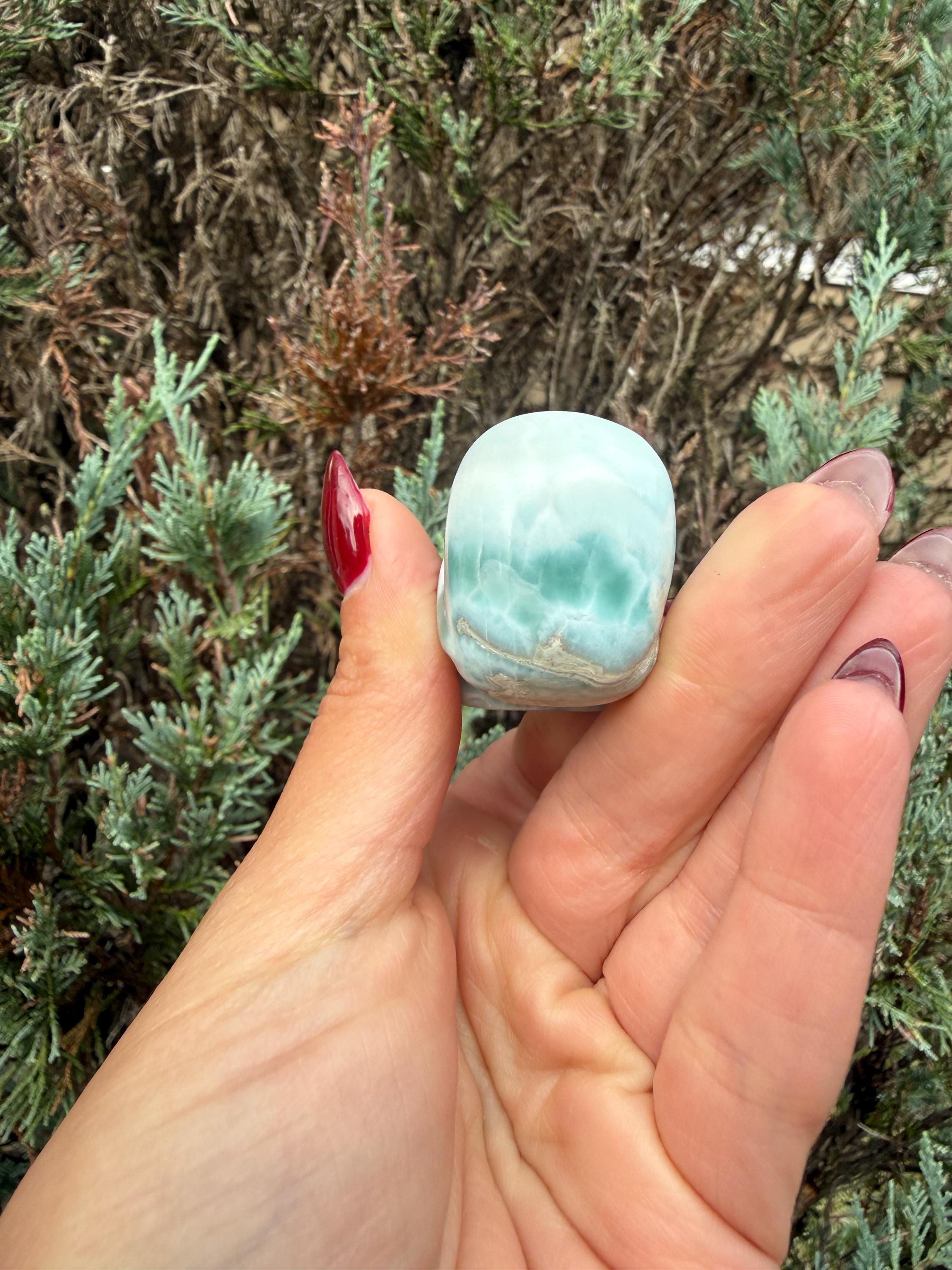 Larimar Skull Carving • Dominican Republic • Caribbean Blue Crystal Skull • Hand Carved Gemstone • Spiritual Decor 5