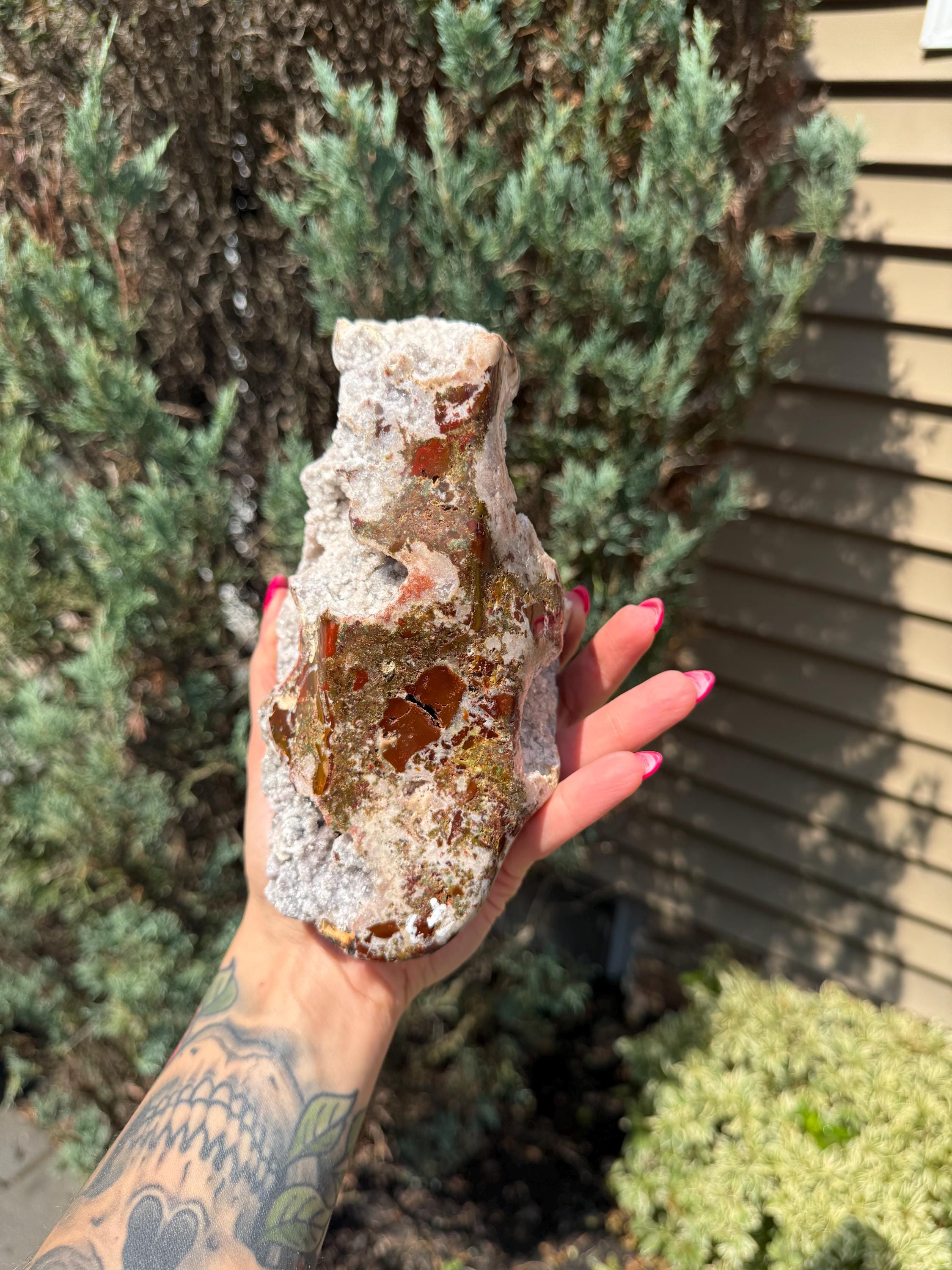 Raw Pink Amethyst Druzy on Stand • Sparkling Crystal Cluster • Spiritual Decor 5