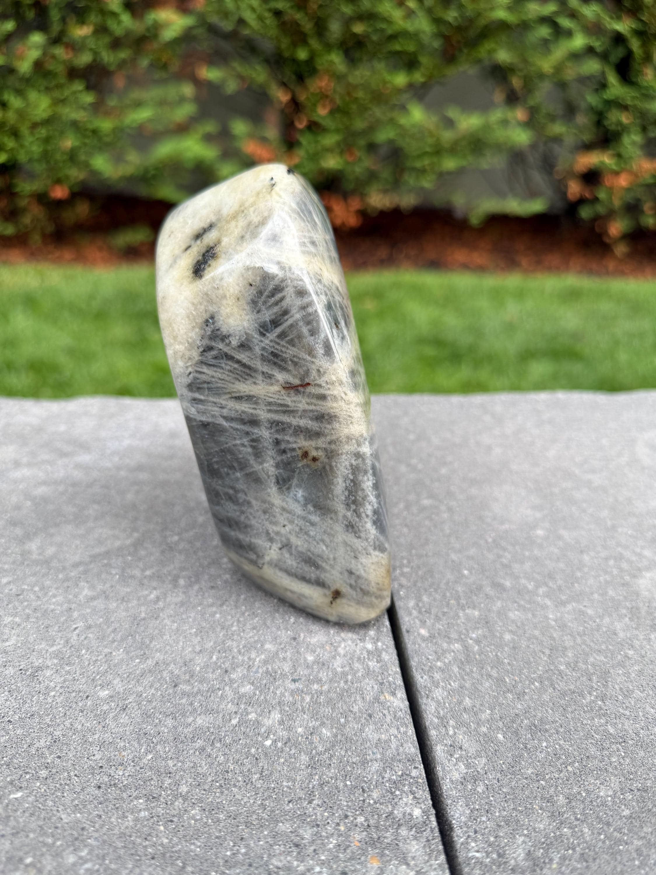 Large Labradorite Freeform Crystal • Polished Sunset Flash, Intuition Stone, Spiritual Decor 12