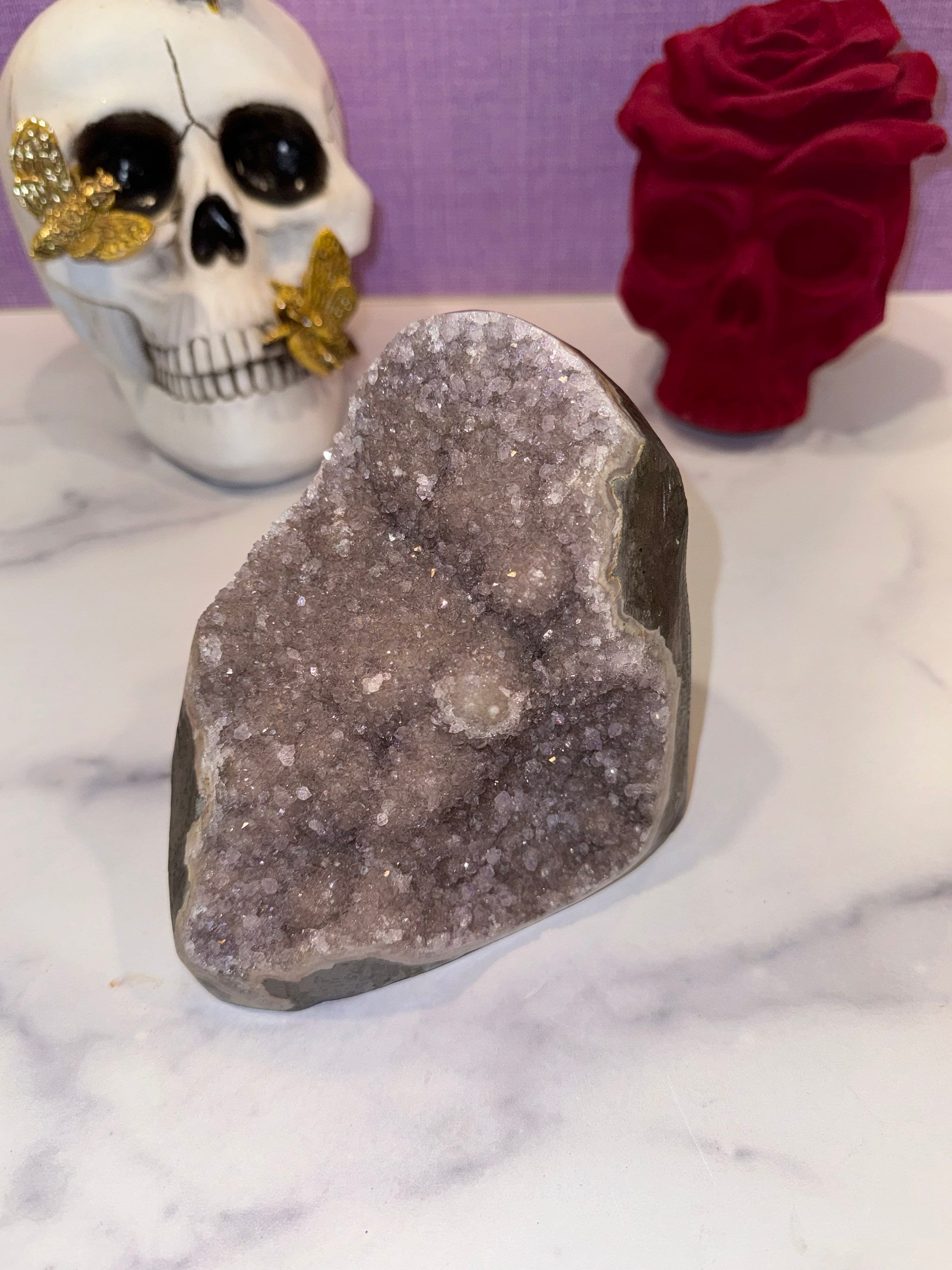 Pink Amethyst Agate Stalactite Cluster • Large Healing Crystal Specimen 3.13lbs