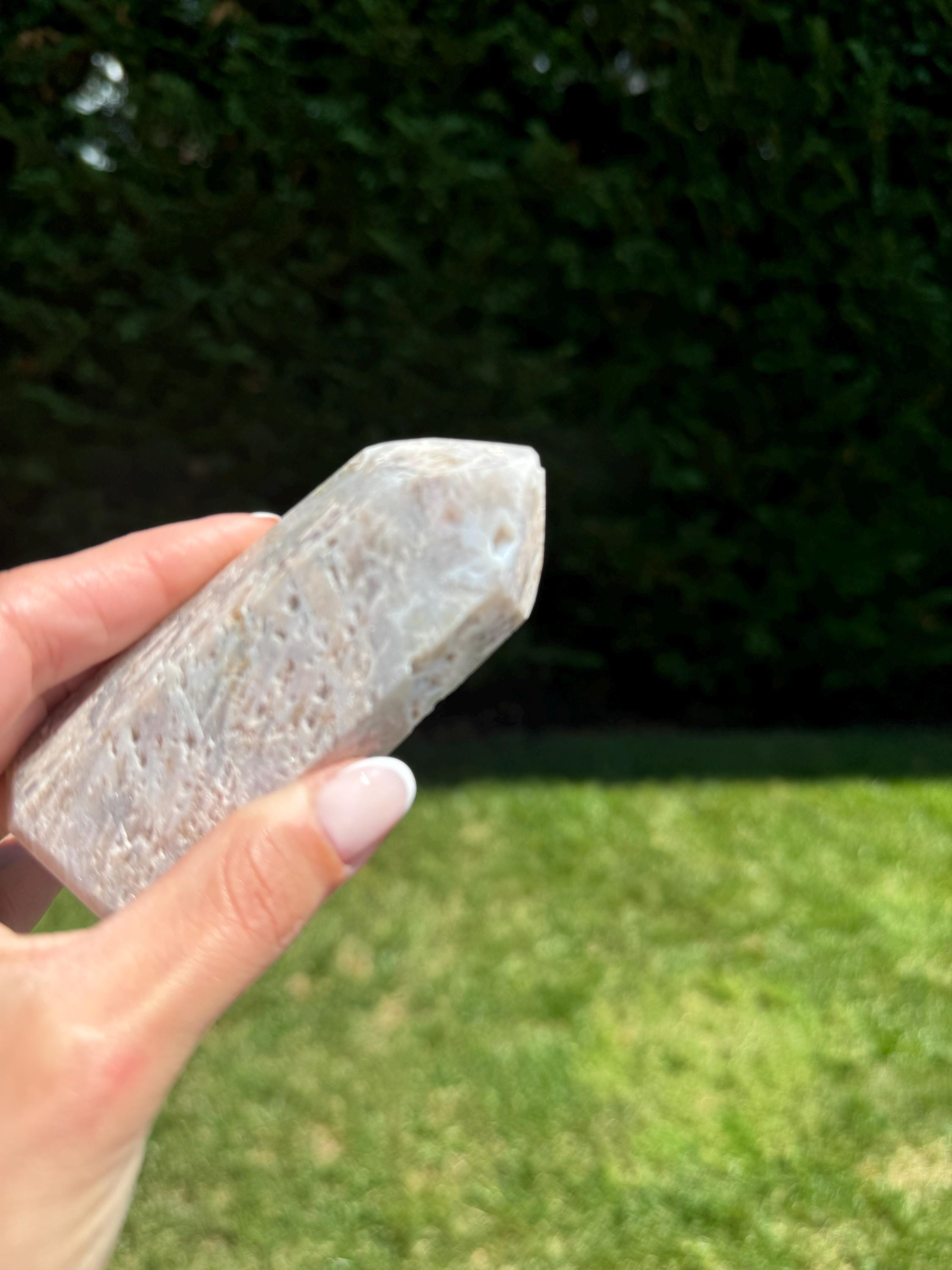 Pink Amethyst Druzy Tower • 3.5 Inch Polished Crystal Point, Geode Quartz Decor 9