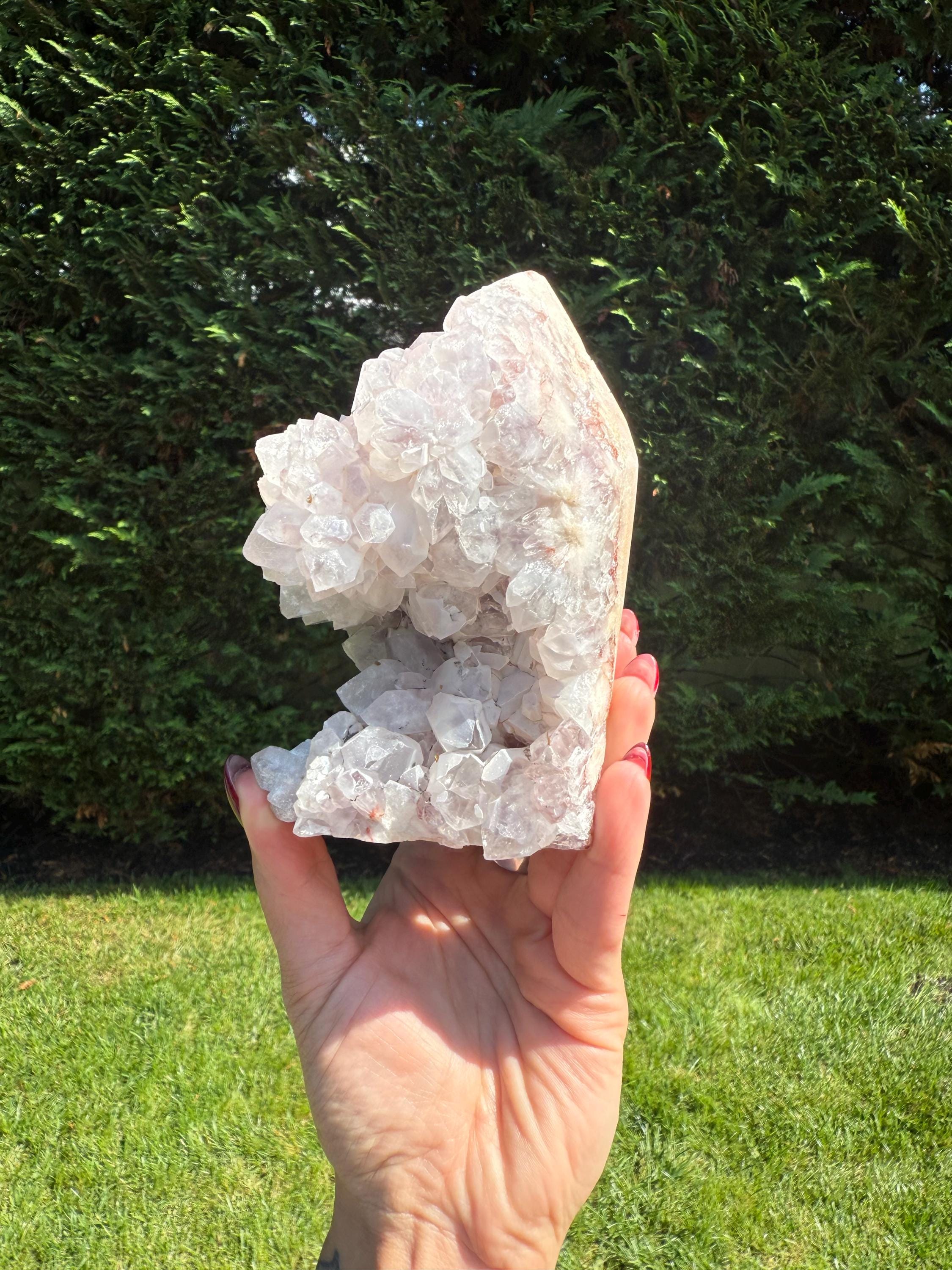 Pink Amethyst Druzy Freeform • Brazil Crystal • Sparkling Healing Stone • Mineral Specimen • Home Decor 2