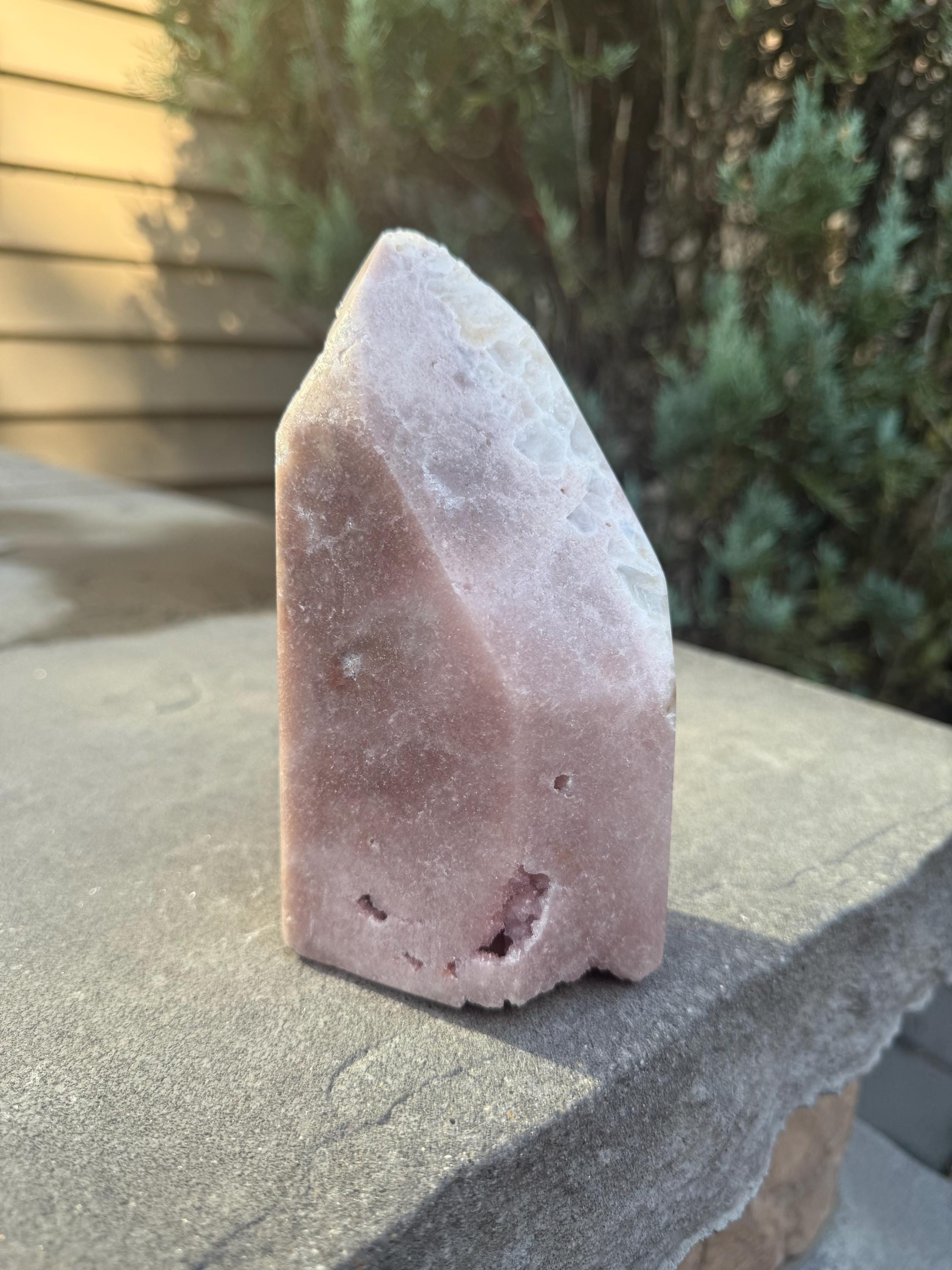 Druzy Pink Amethyst Crystal Freeform from Brazil: Crystal Home Decor 10