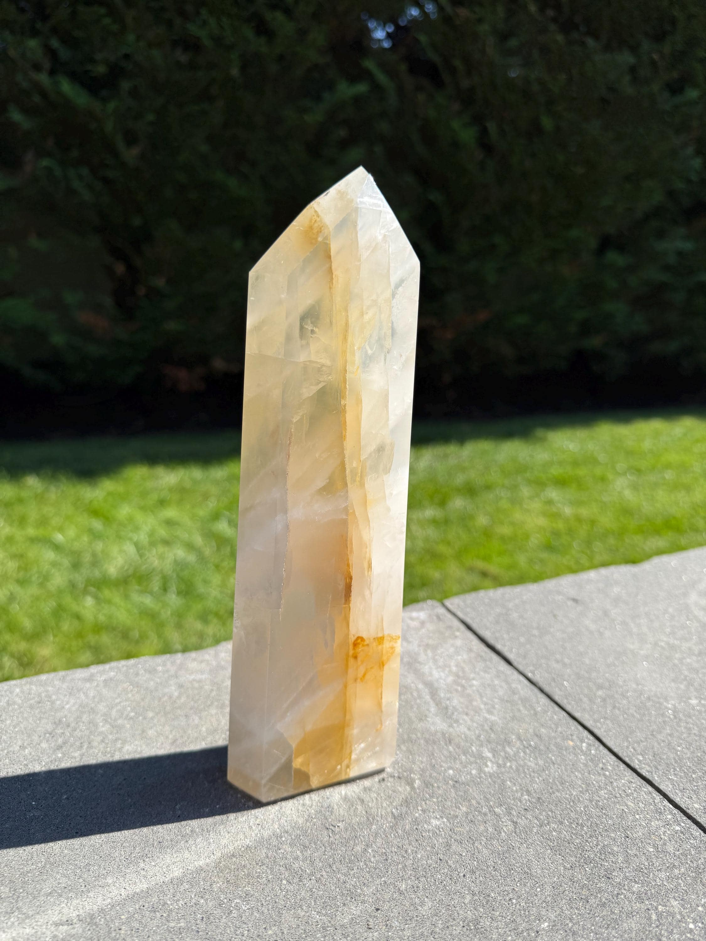 XL Golden Healer Girasol Quartz Tower • Polished Crystal Point from Brazil 8