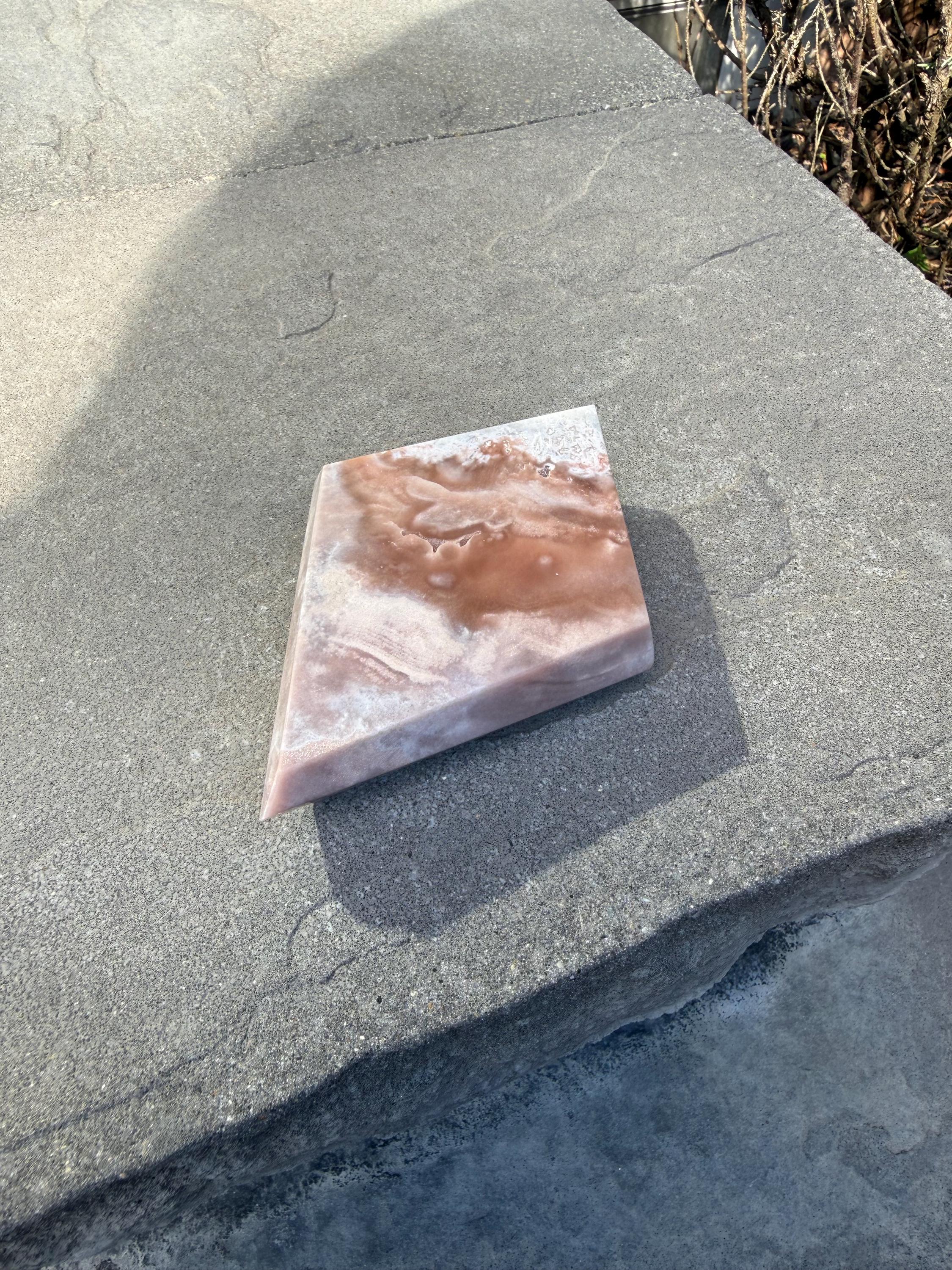 Pink Amethyst Diamond Carving • Crystal Freeform • Druzy Quartz Stone • Healing Crystal Decor • Mineral Sculpture 6